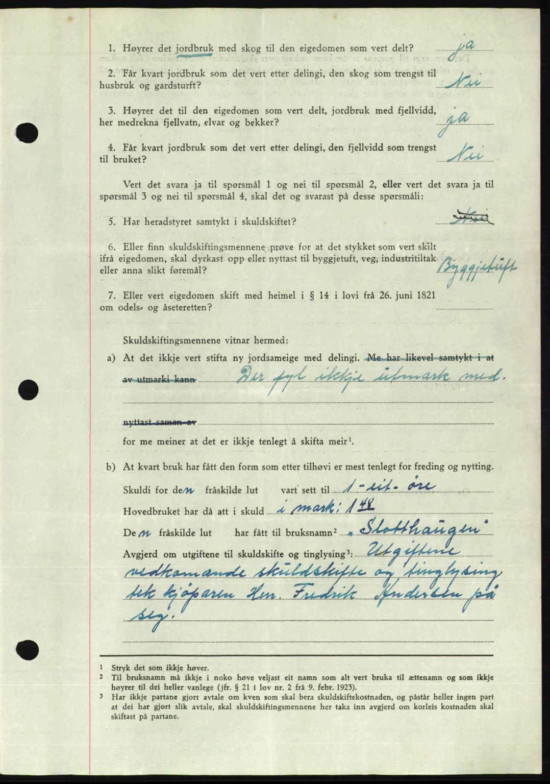 Sunnhordland sorenskrivar, AV/SAB-A-2401: Mortgage book no. A95, 1950-1950, Diary no: : 2858/1950