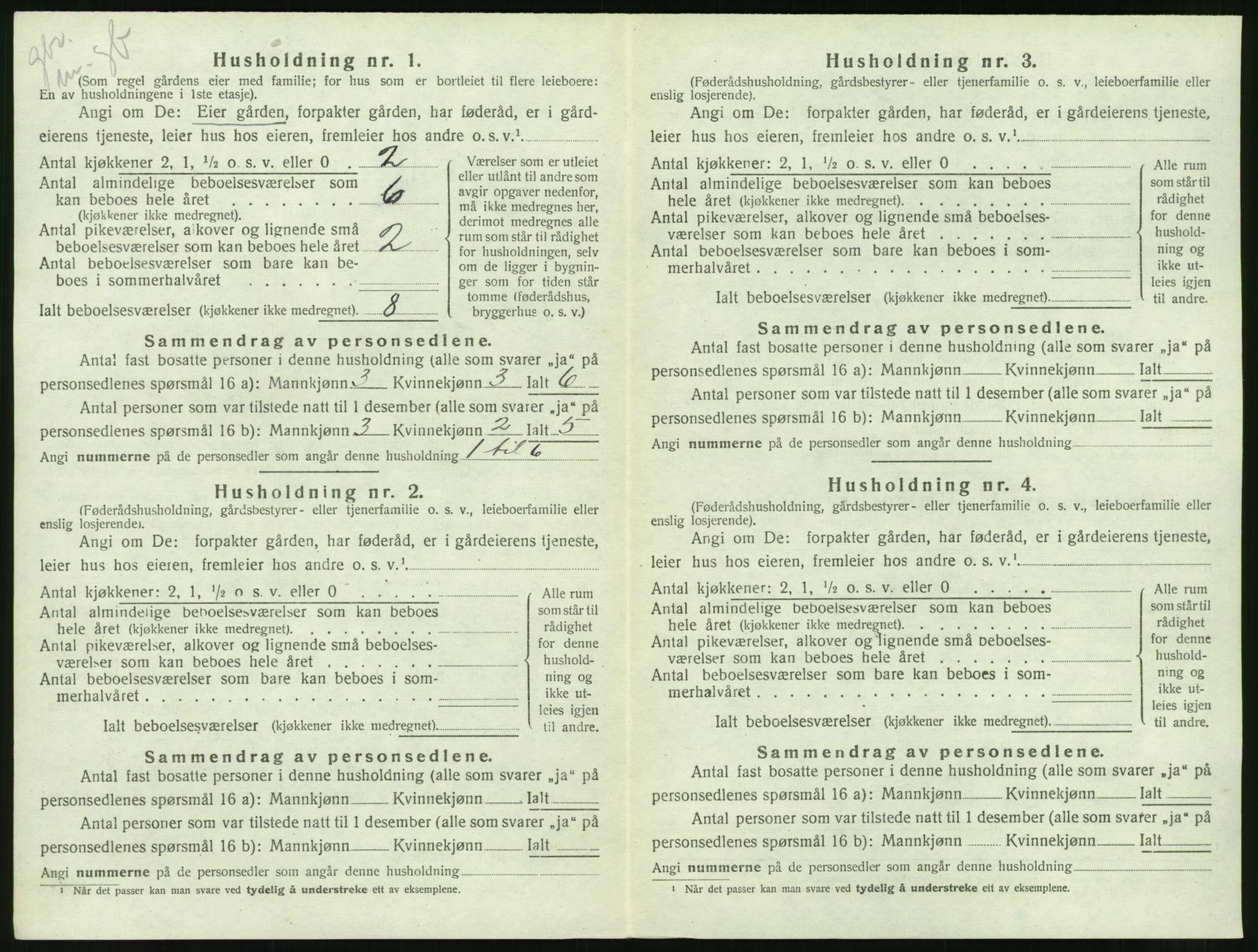 SAT, 1920 census for Halsa, 1920, p. 219