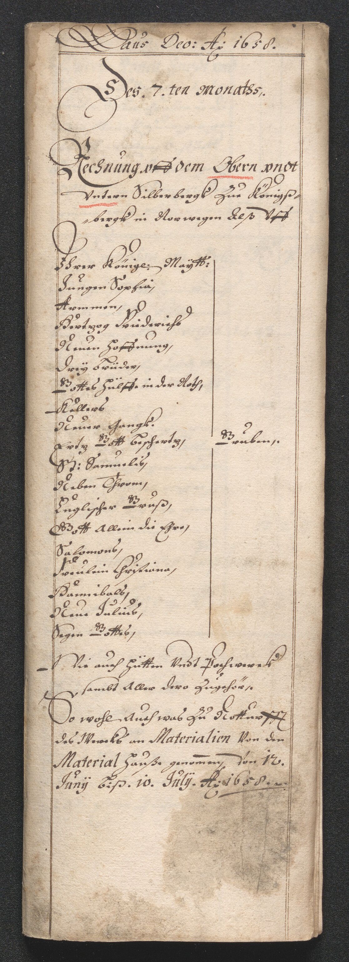 Kongsberg Sølvverk 1623-1816, AV/SAKO-EA-3135/001/D/Dc/Dcd/L0033: Utgiftsregnskap for gruver m.m. , 1658, p. 359