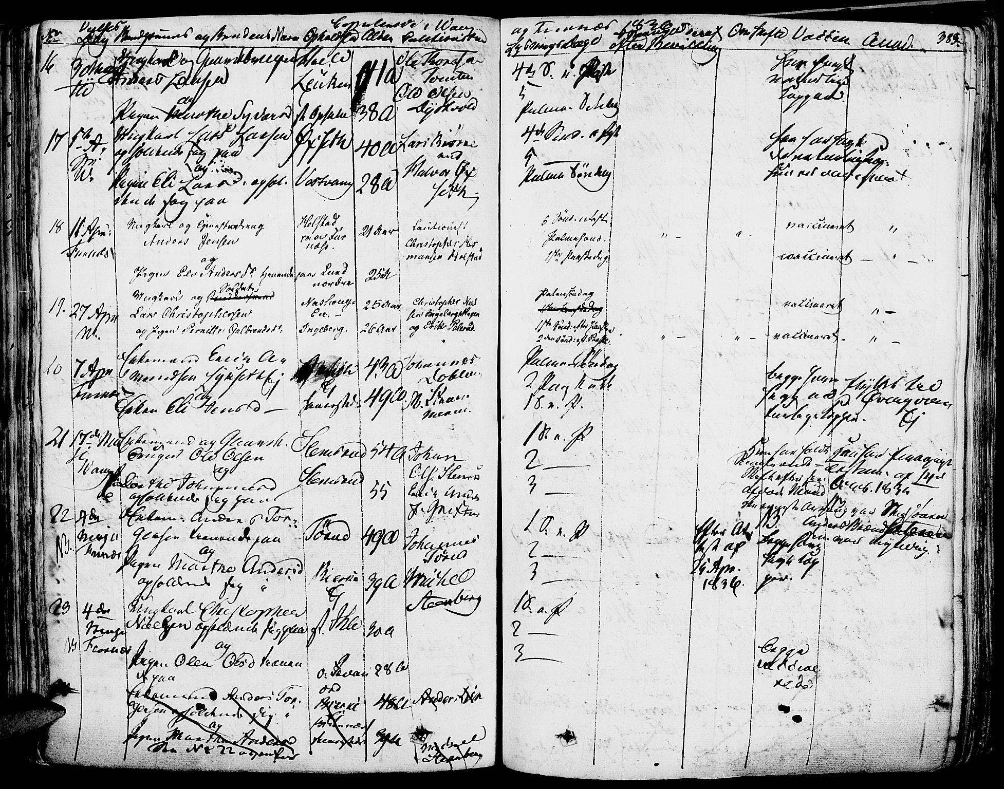 Vang prestekontor, Hedmark, AV/SAH-PREST-008/H/Ha/Haa/L0009: Parish register (official) no. 9, 1826-1841, p. 383