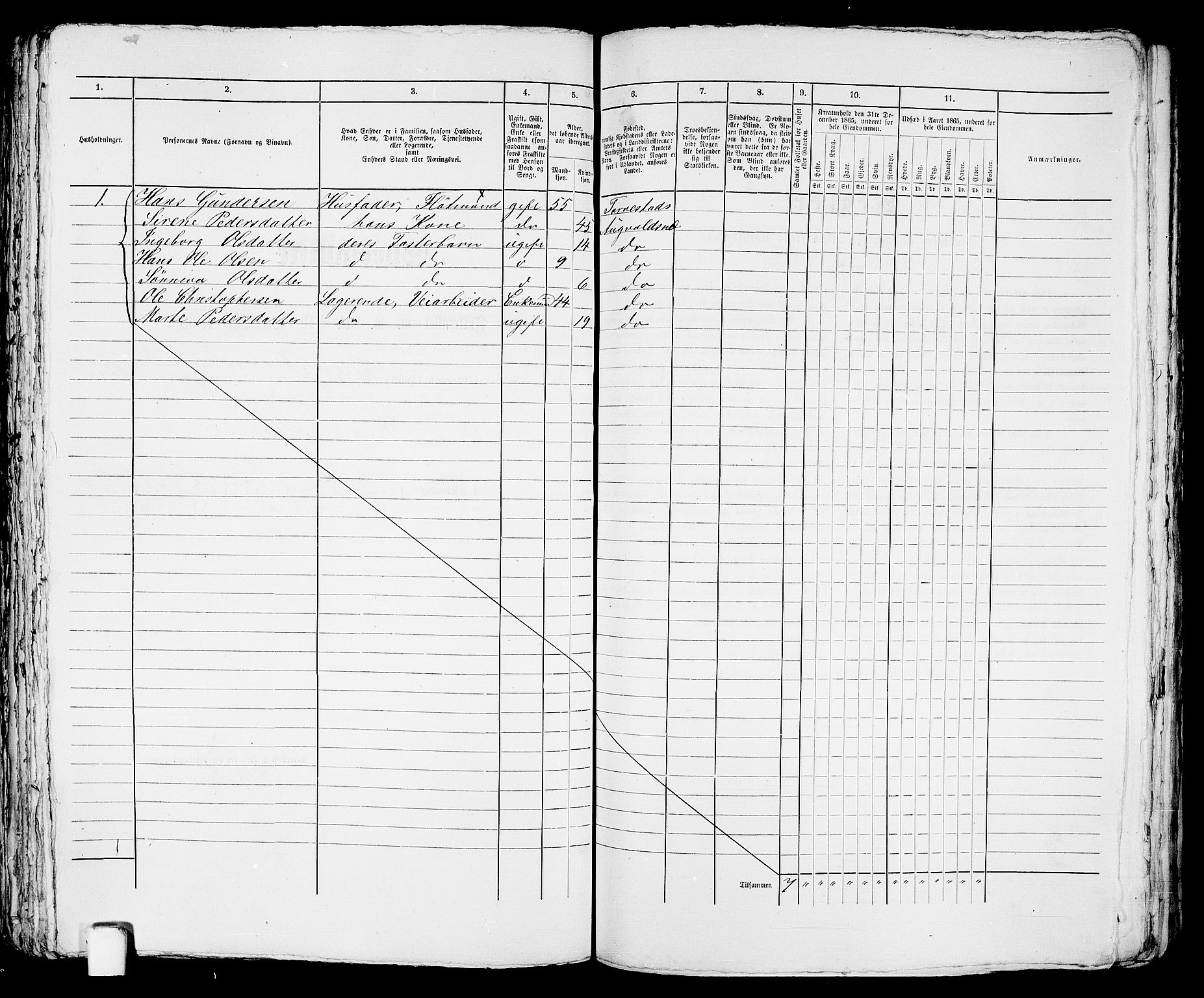 RA, 1865 census for Torvastad/Haugesund, 1865, p. 459