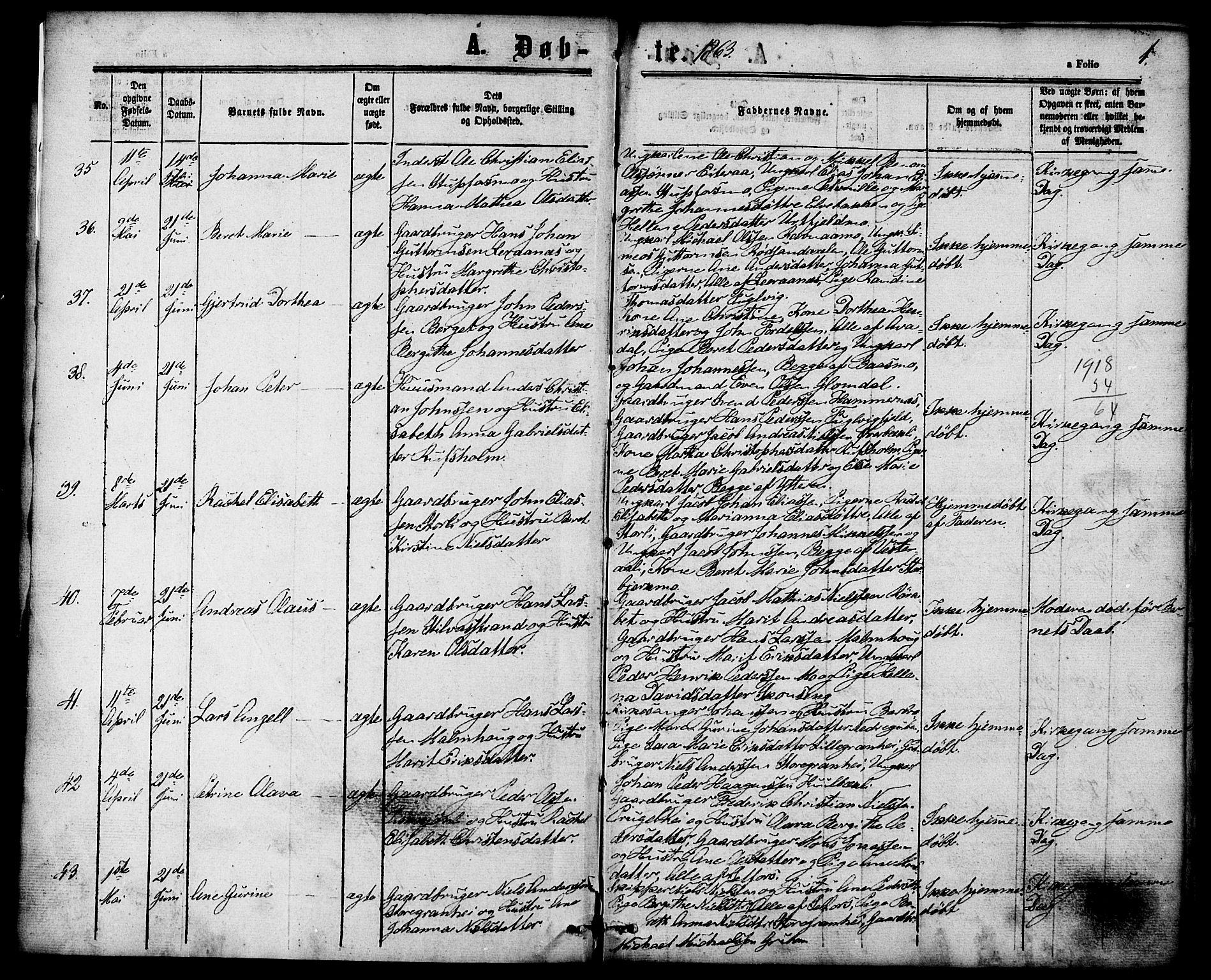 Ministerialprotokoller, klokkerbøker og fødselsregistre - Nordland, SAT/A-1459/827/L0393: Parish register (official) no. 827A05, 1863-1883, p. 1