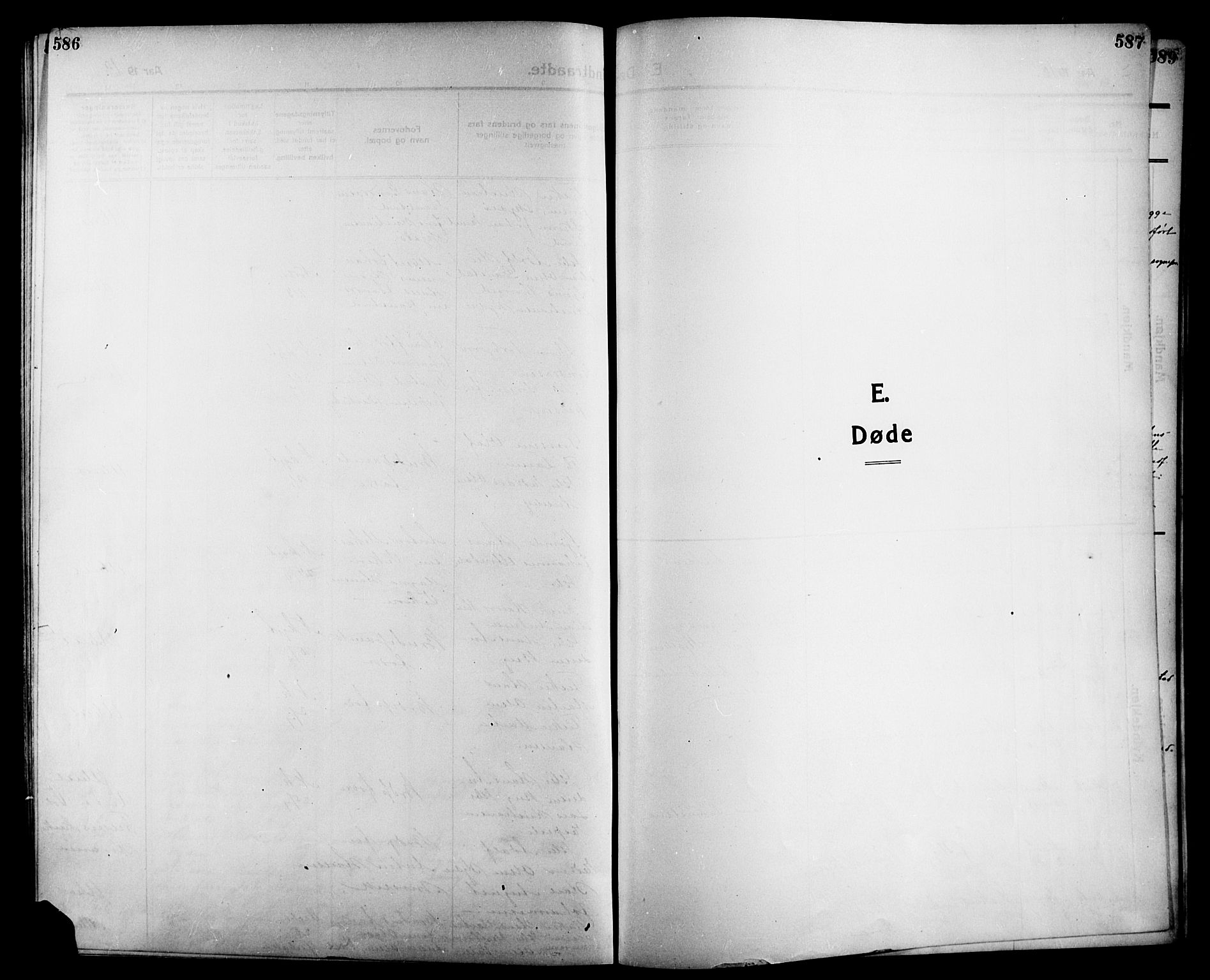 Onsøy prestekontor Kirkebøker, SAO/A-10914/G/Ga/L0003: Parish register (copy) no. I 3, 1910-1926, p. 586-587