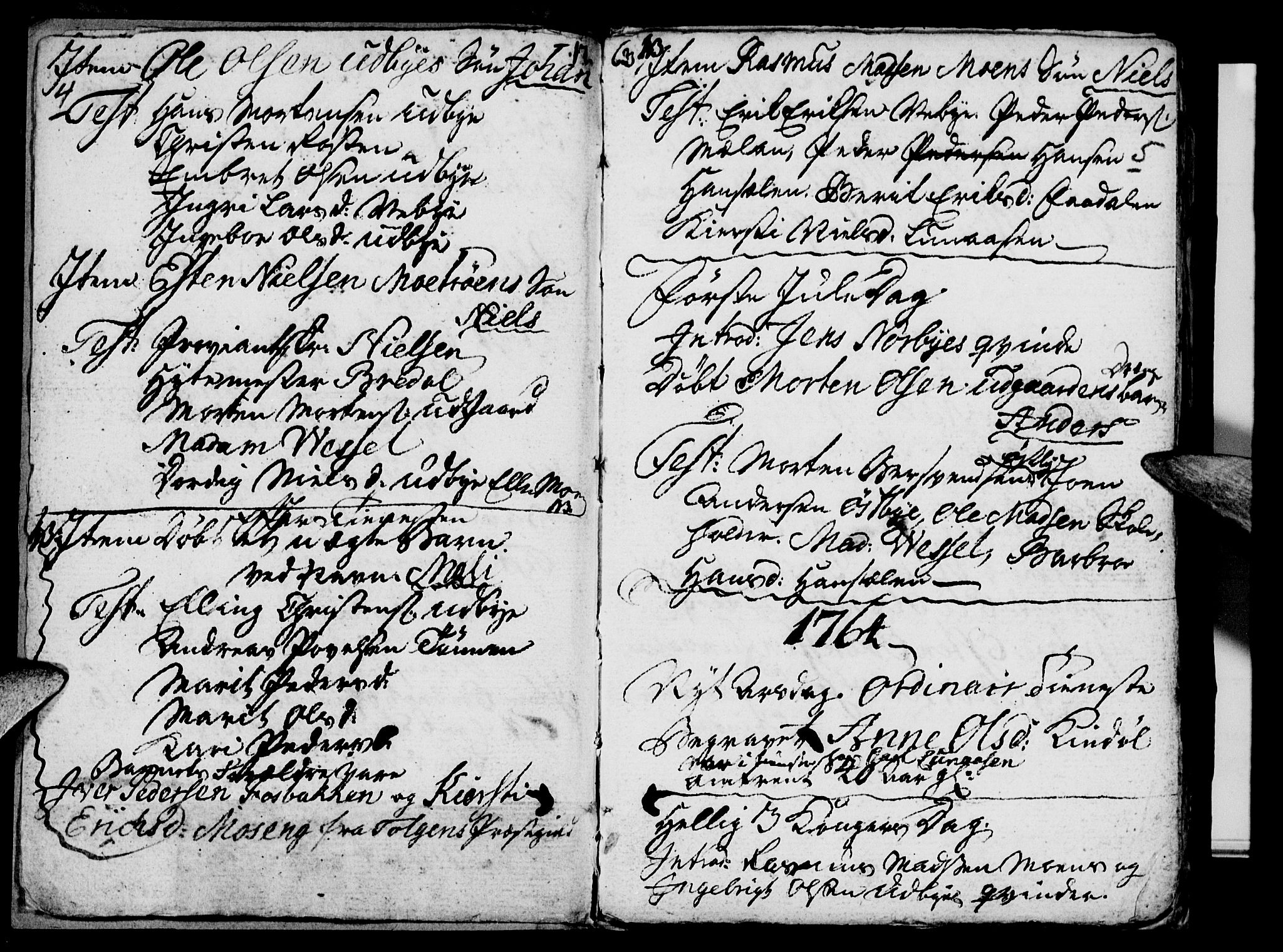 Tynset prestekontor, SAH/PREST-058/H/Ha/Haa/L0006: Parish register (official) no. 6, 1763-1779, p. 4-5