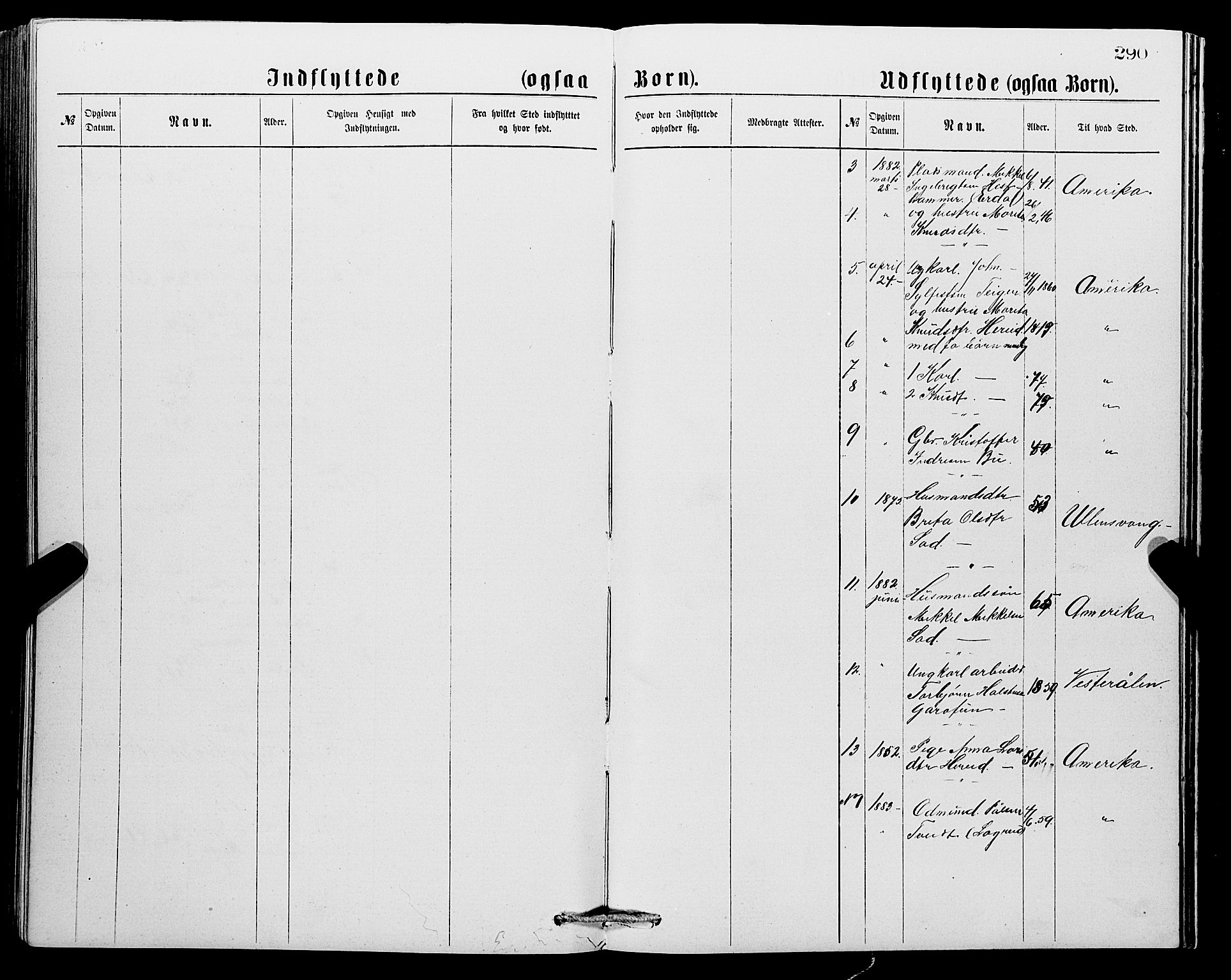 Ullensvang sokneprestembete, SAB/A-78701/H/Hab: Parish register (copy) no. C 2, 1871-1899, p. 290