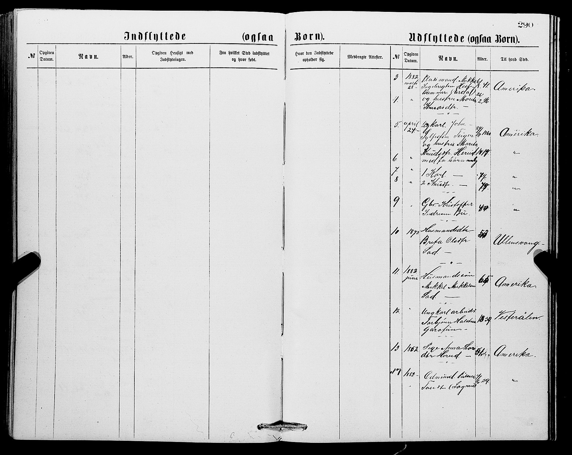 Ullensvang sokneprestembete, AV/SAB-A-78701/H/Hab: Parish register (copy) no. C 2, 1871-1899, p. 290