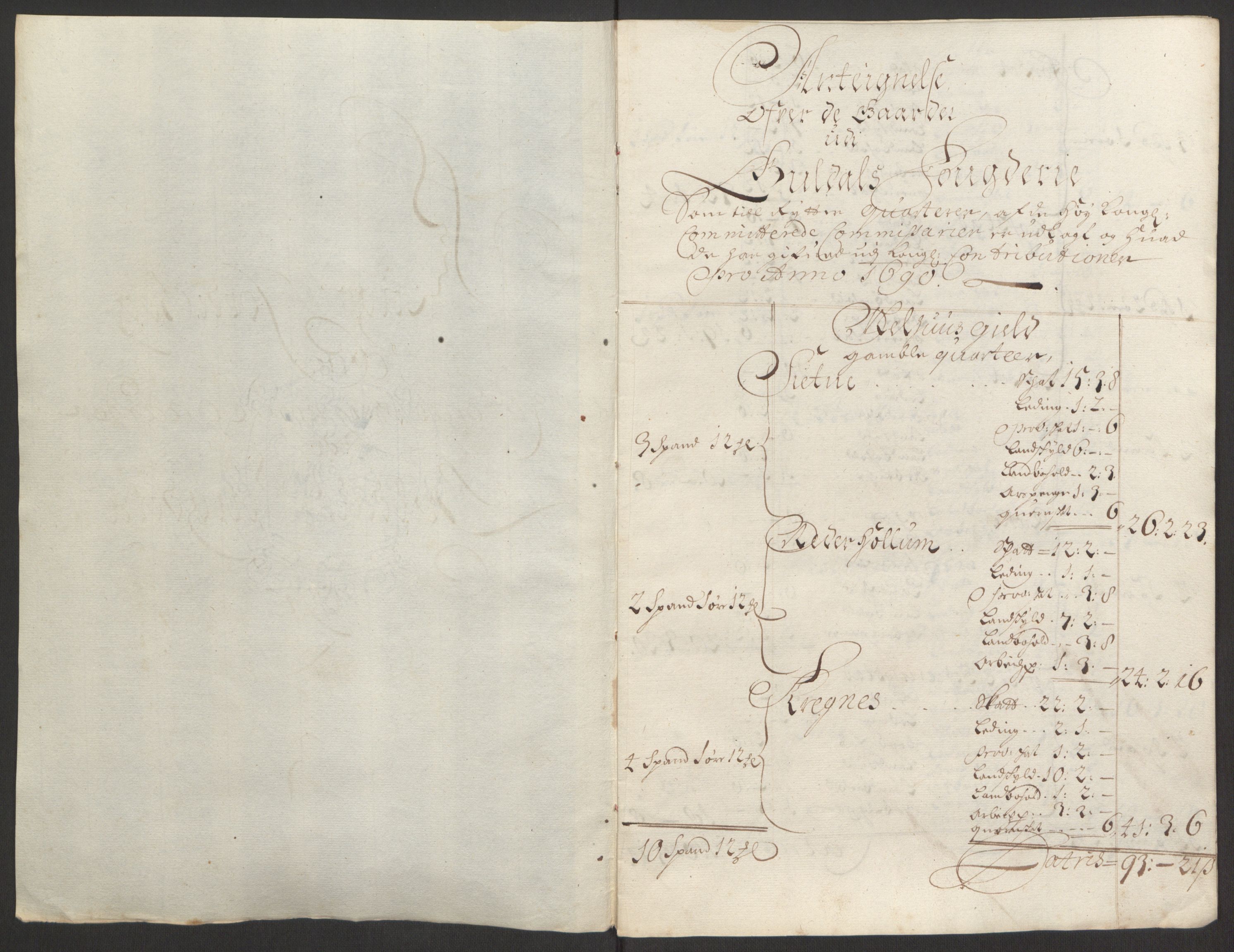 Rentekammeret inntil 1814, Reviderte regnskaper, Fogderegnskap, RA/EA-4092/R60/L3944: Fogderegnskap Orkdal og Gauldal, 1694, p. 419
