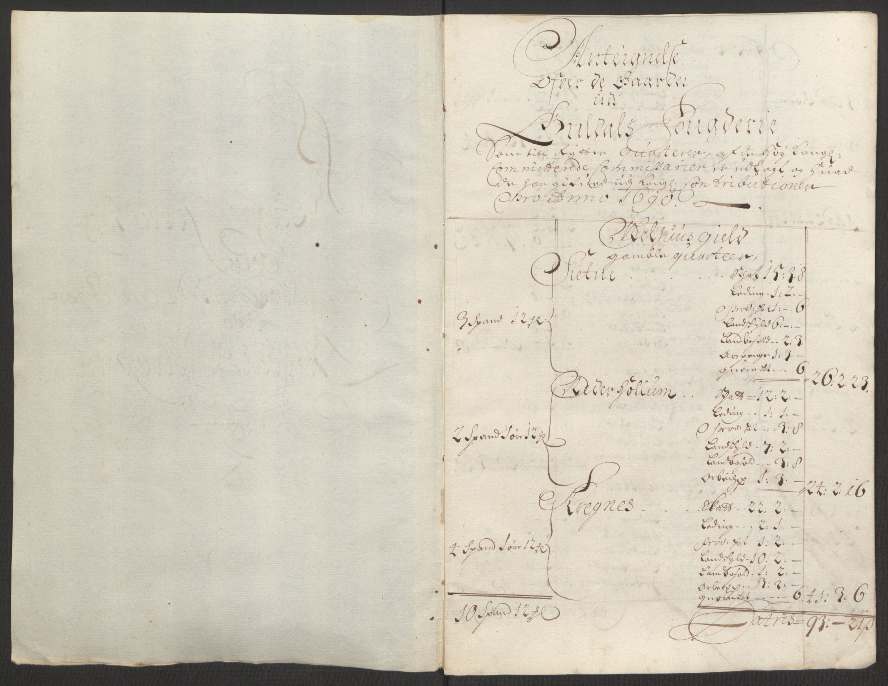 Rentekammeret inntil 1814, Reviderte regnskaper, Fogderegnskap, AV/RA-EA-4092/R60/L3944: Fogderegnskap Orkdal og Gauldal, 1694, p. 419