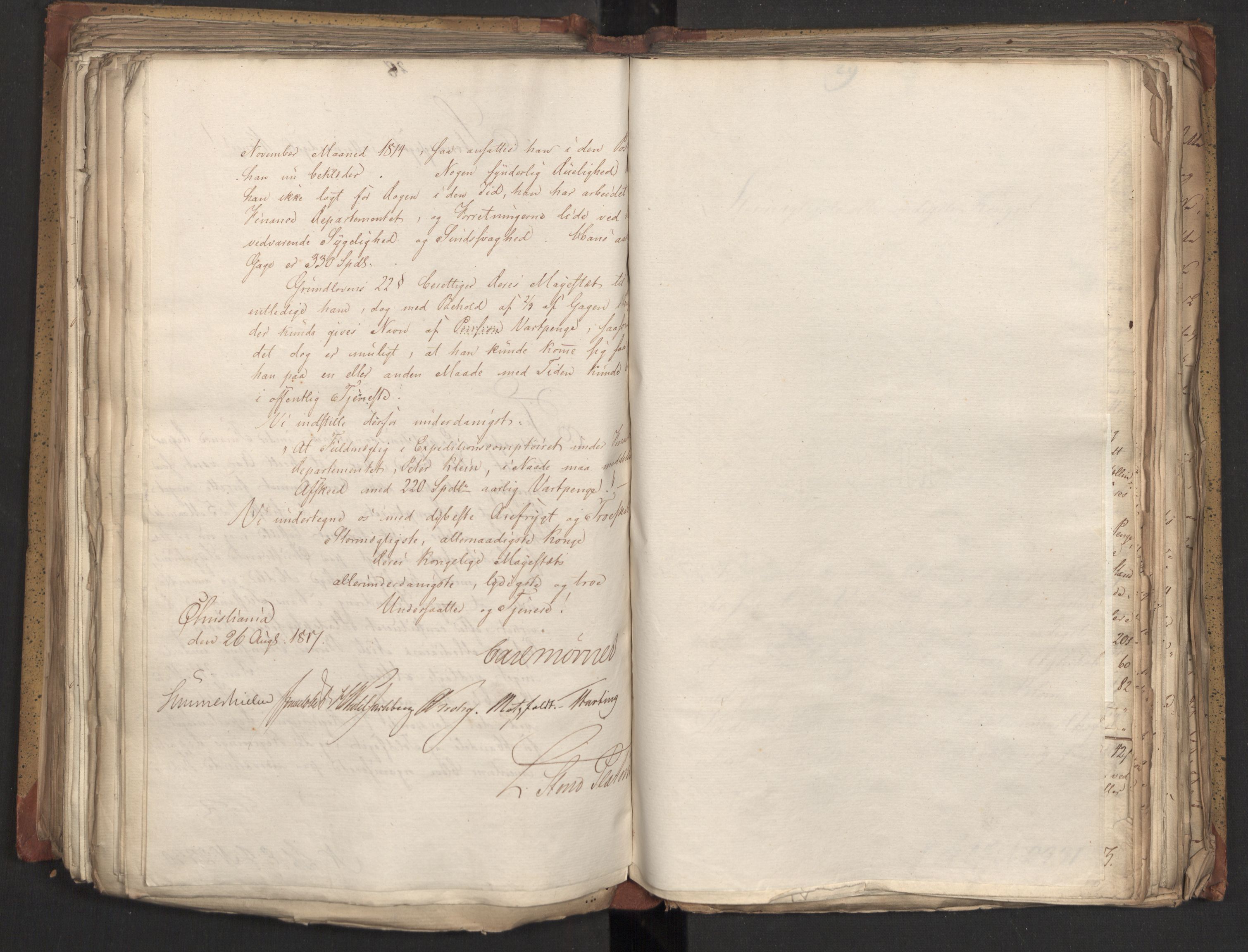 Statsrådsavdelingen i Stockholm, RA/S-1003/D/Da/L0010: Regjeringsinnstillinger nr. 2219-2392, 1817, p. 306