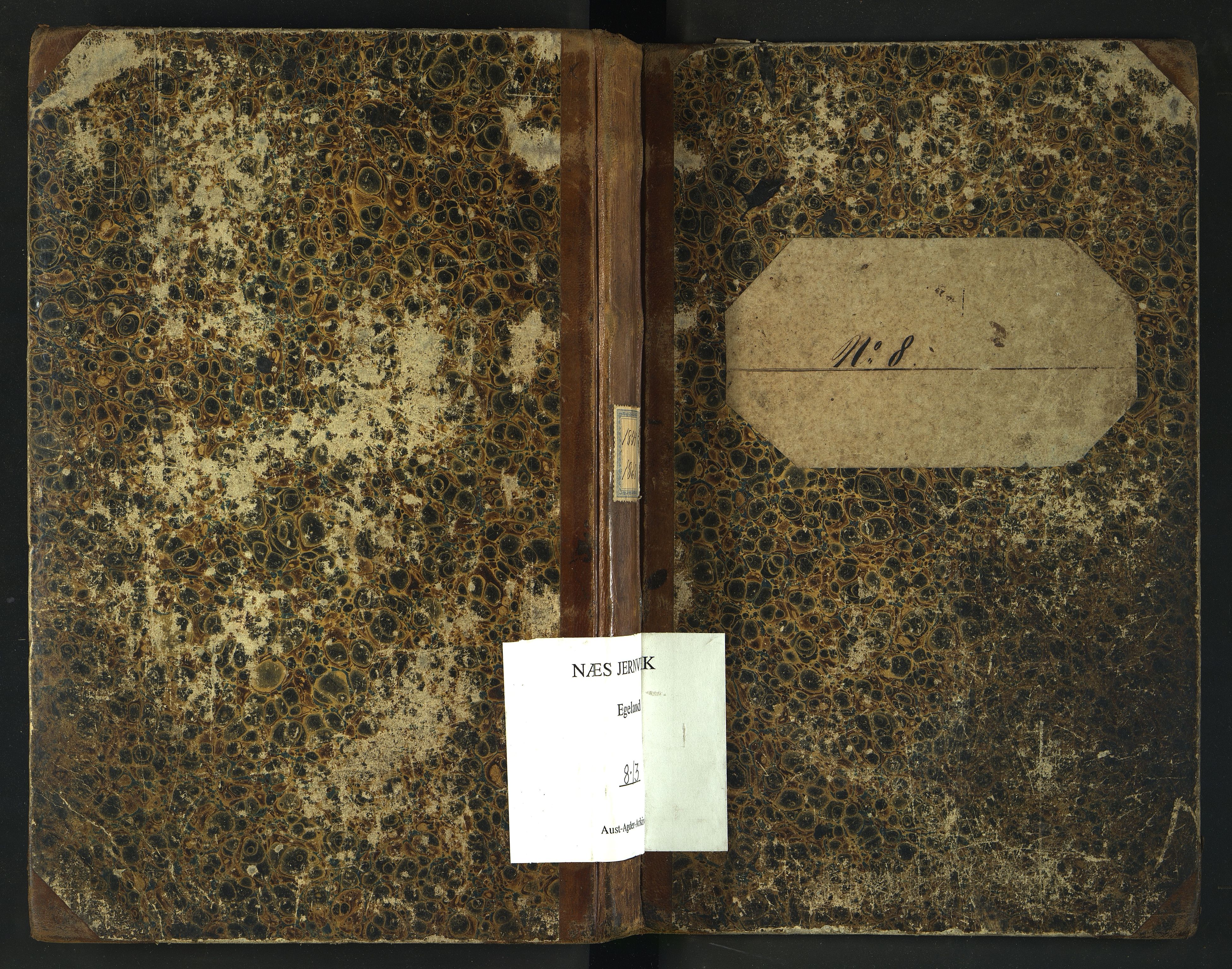 Egelands Verk, NESJ/NJM-002/08/L0013: Journal dirftsomk., 1854-1868