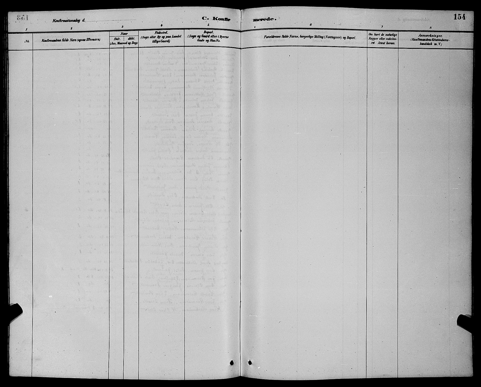 Ministerialprotokoller, klokkerbøker og fødselsregistre - Møre og Romsdal, AV/SAT-A-1454/501/L0017: Parish register (copy) no. 501C03, 1885-1901, p. 154