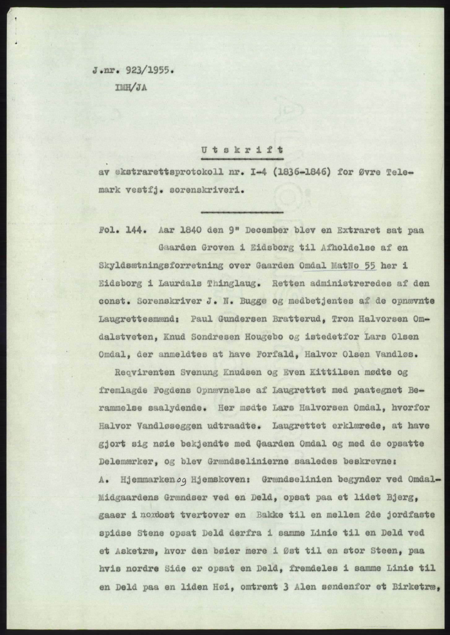 Statsarkivet i Kongsberg, SAKO/A-0001, 1955, p. 127