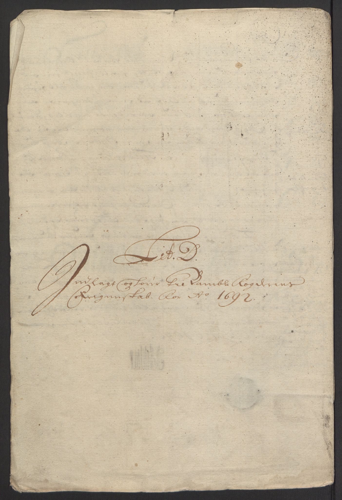 Rentekammeret inntil 1814, Reviderte regnskaper, Fogderegnskap, AV/RA-EA-4092/R34/L2052: Fogderegnskap Bamble, 1692-1693, p. 62