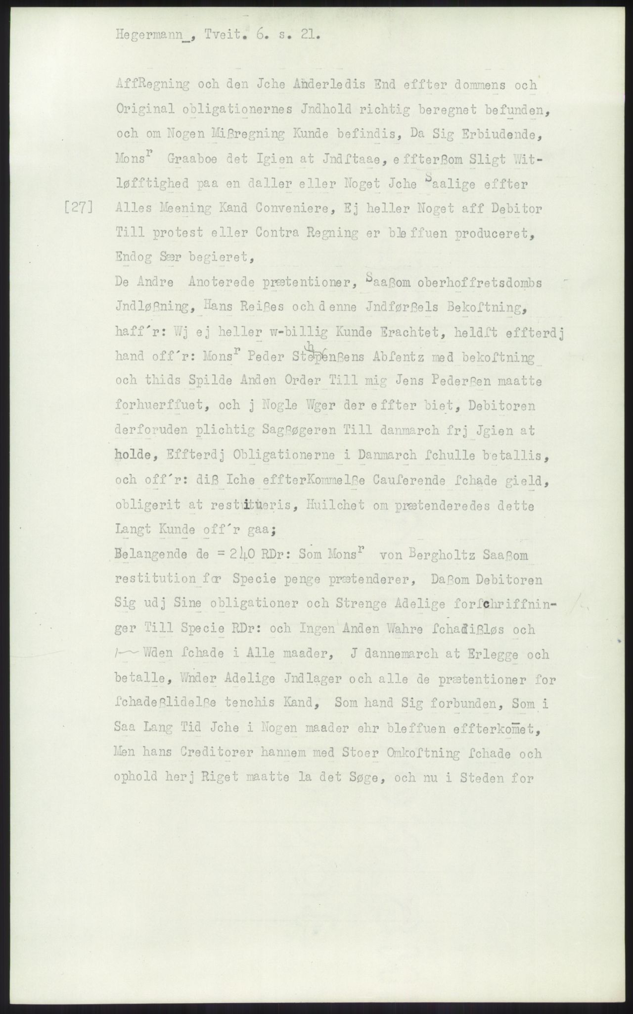 Samlinger til kildeutgivelse, Diplomavskriftsamlingen, AV/RA-EA-4053/H/Ha, p. 1401