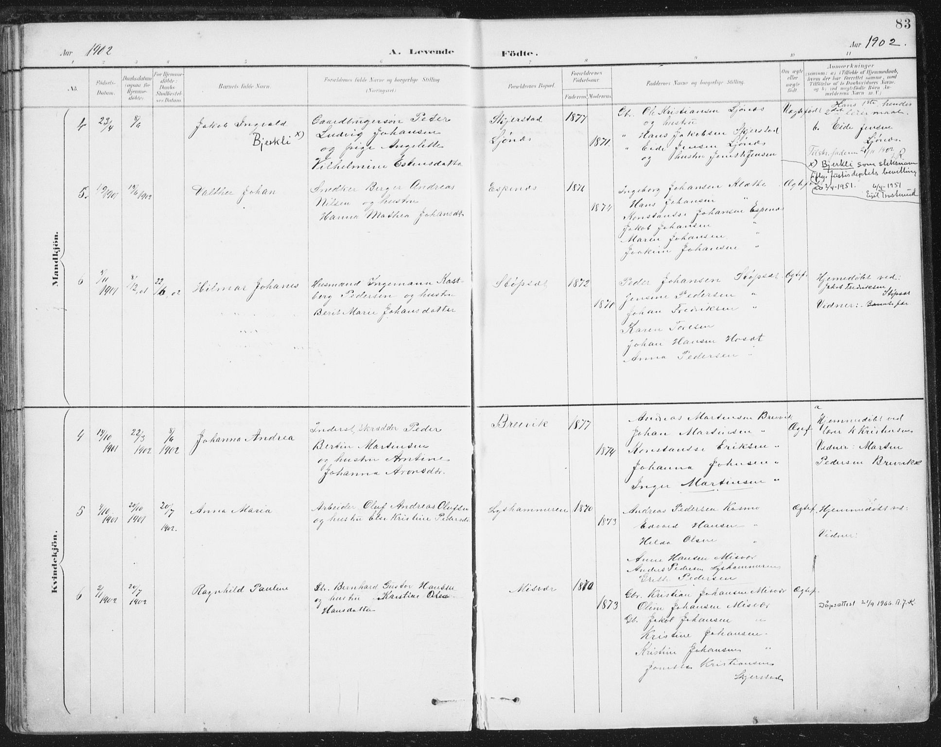 Ministerialprotokoller, klokkerbøker og fødselsregistre - Nordland, AV/SAT-A-1459/852/L0741: Parish register (official) no. 852A11, 1894-1917, p. 83