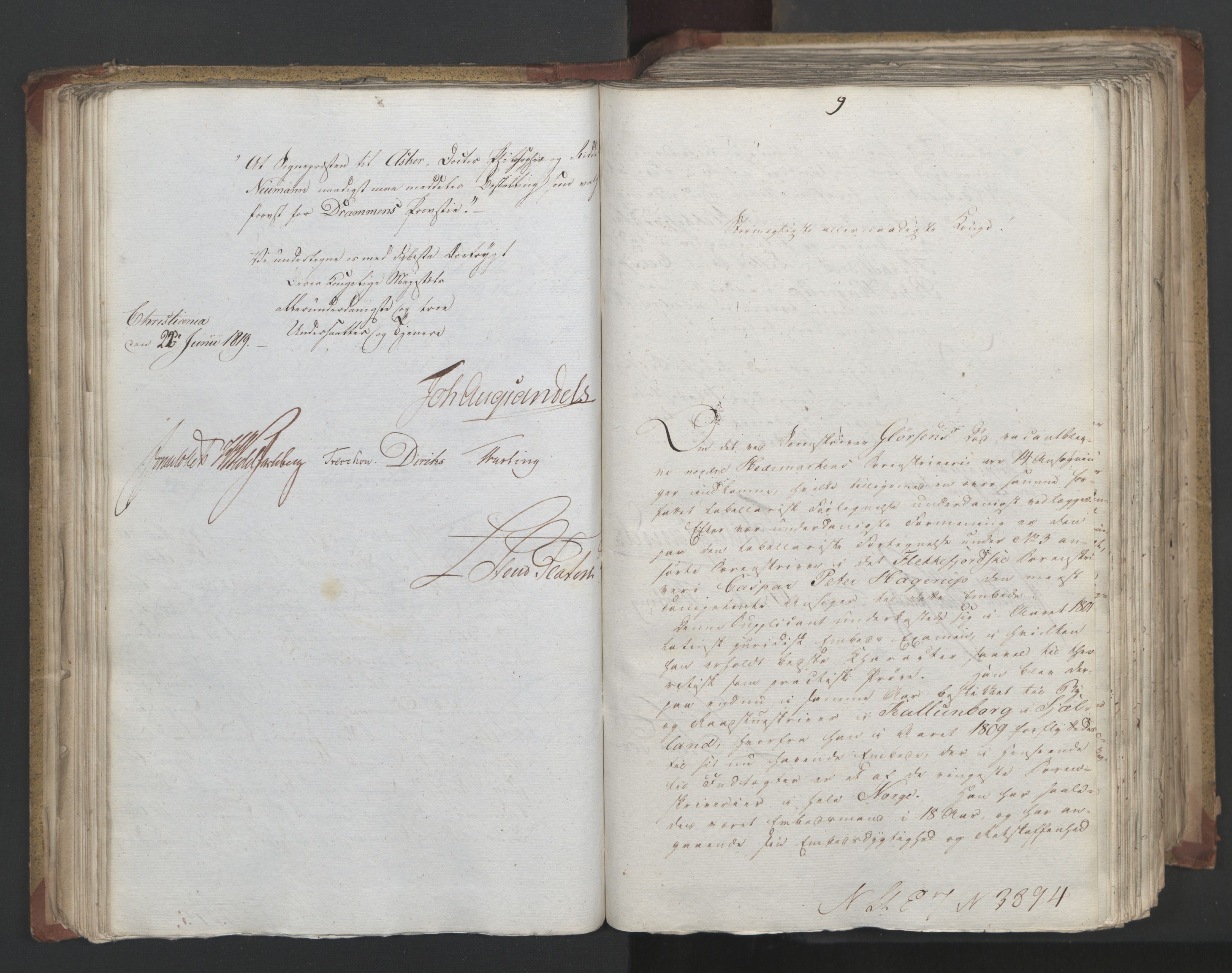 Statsrådsavdelingen i Stockholm, AV/RA-S-1003/D/Da/L0019: Regjeringsinnstillinger nr. 3856-4052, 1819, p. 84