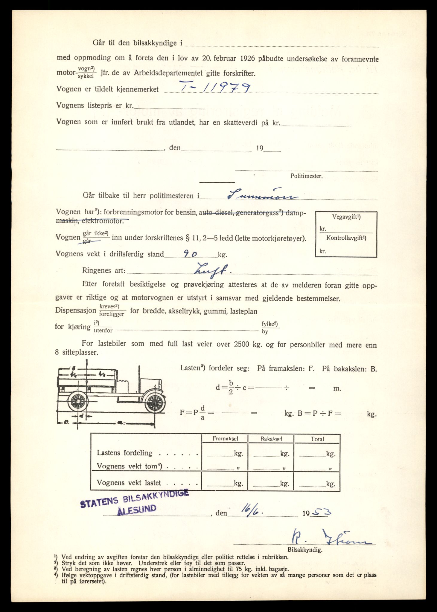 Møre og Romsdal vegkontor - Ålesund trafikkstasjon, AV/SAT-A-4099/F/Fe/L0031: Registreringskort for kjøretøy T 11800 - T 11996, 1927-1998, p. 3099