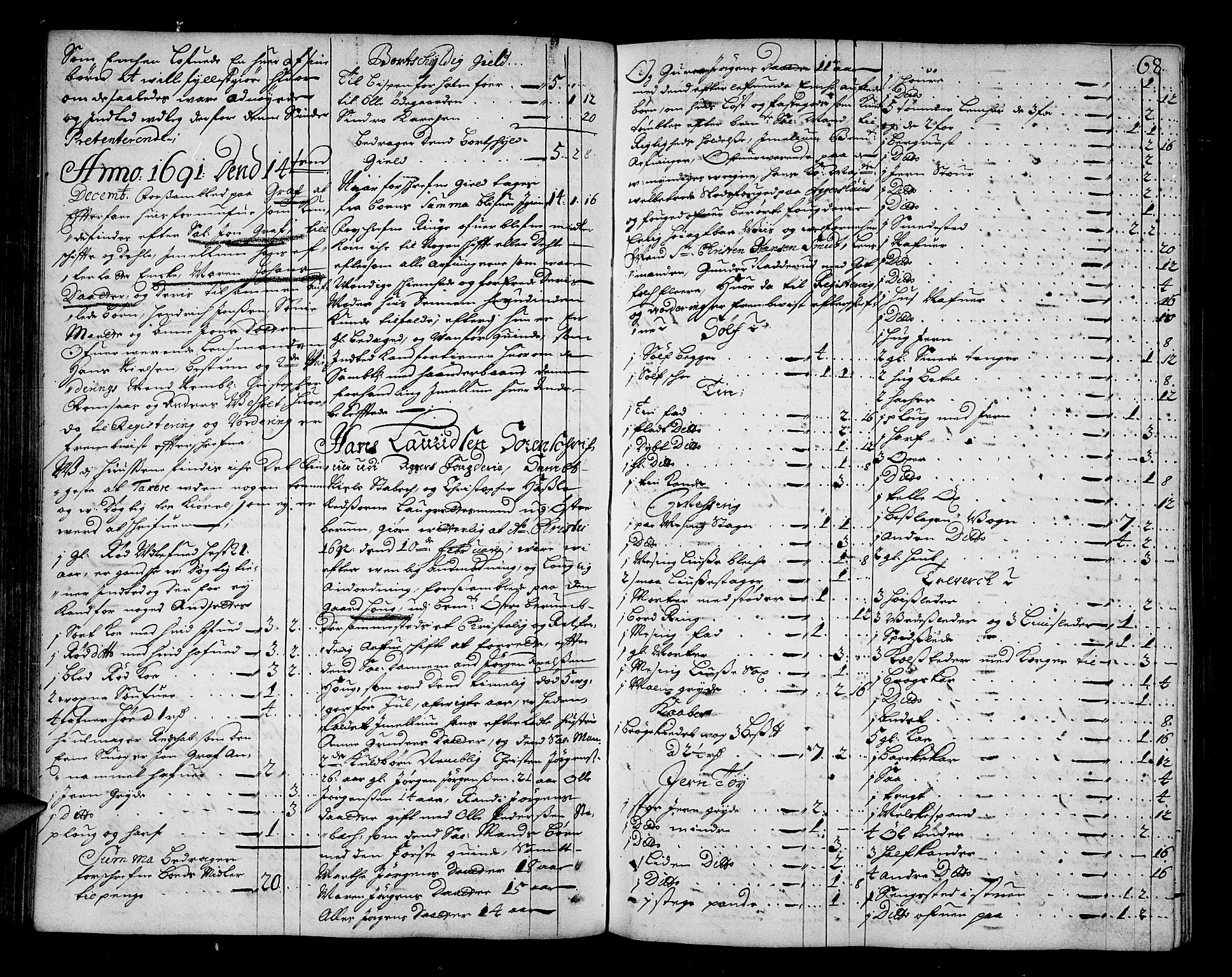 Aker sorenskriveri, AV/SAO-A-10895/H/Hb/L0004: Skifteprotokoll, 1690-1699, p. 67b-68a