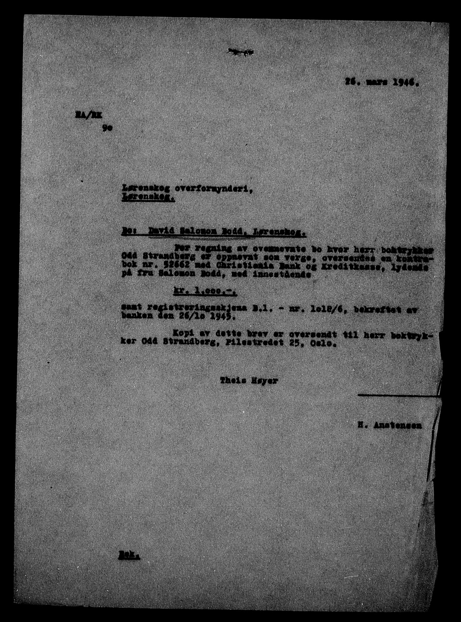 Justisdepartementet, Tilbakeføringskontoret for inndratte formuer, AV/RA-S-1564/H/Hc/Hcc/L0927: --, 1945-1947, p. 133