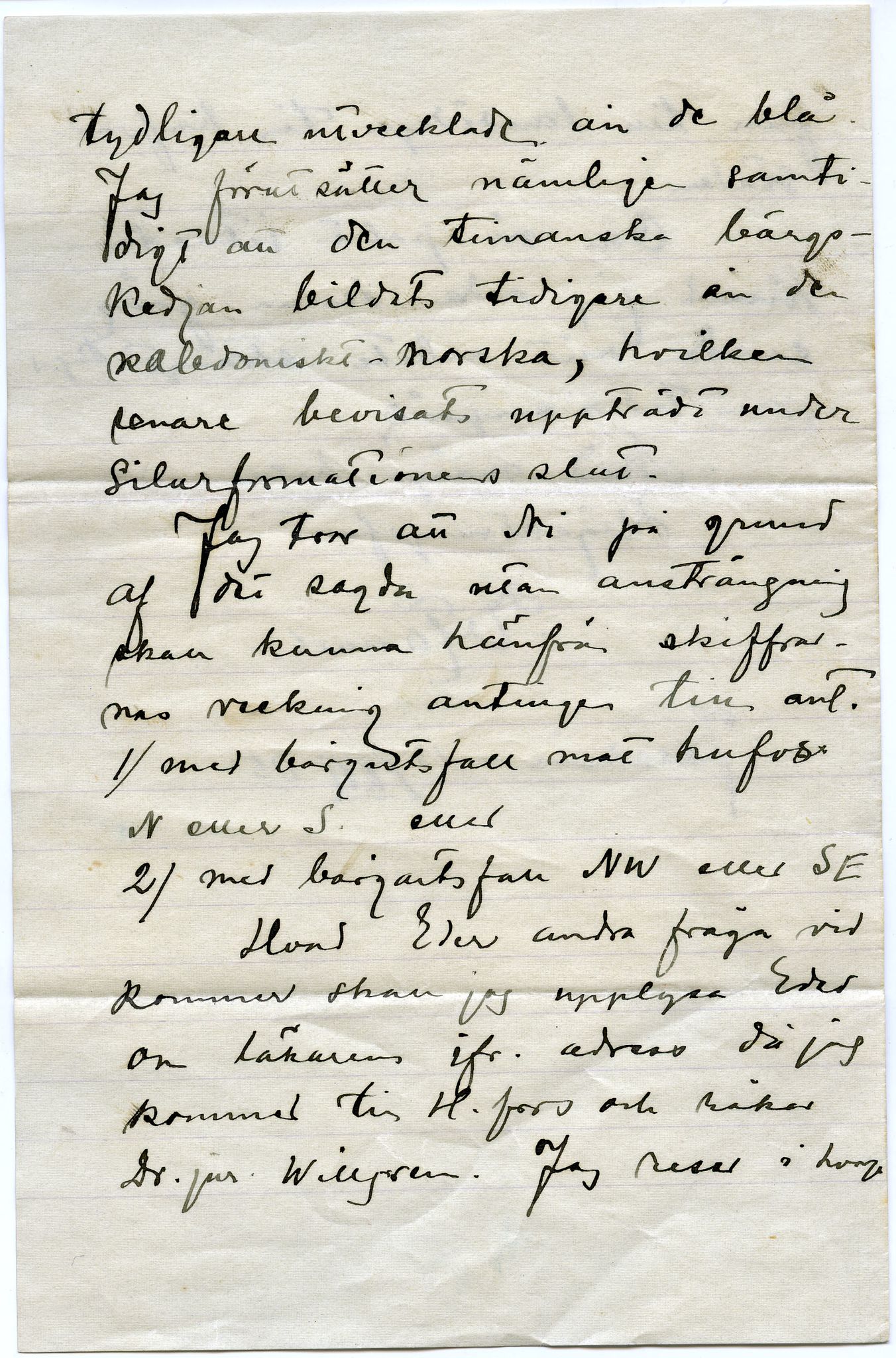 Johan Beronkas testamentariske gave, FMFB/A-1098/E/L0002: Brev fra den finske geologen og geografen Väinö Tanner, 1905, p. 6