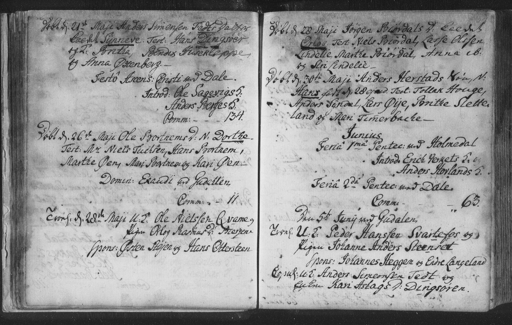 Fjaler sokneprestembete, SAB/A-79801/H/Haa/Haaa/L0002: Parish register (official) no. A 2, 1779-1798, p. 34