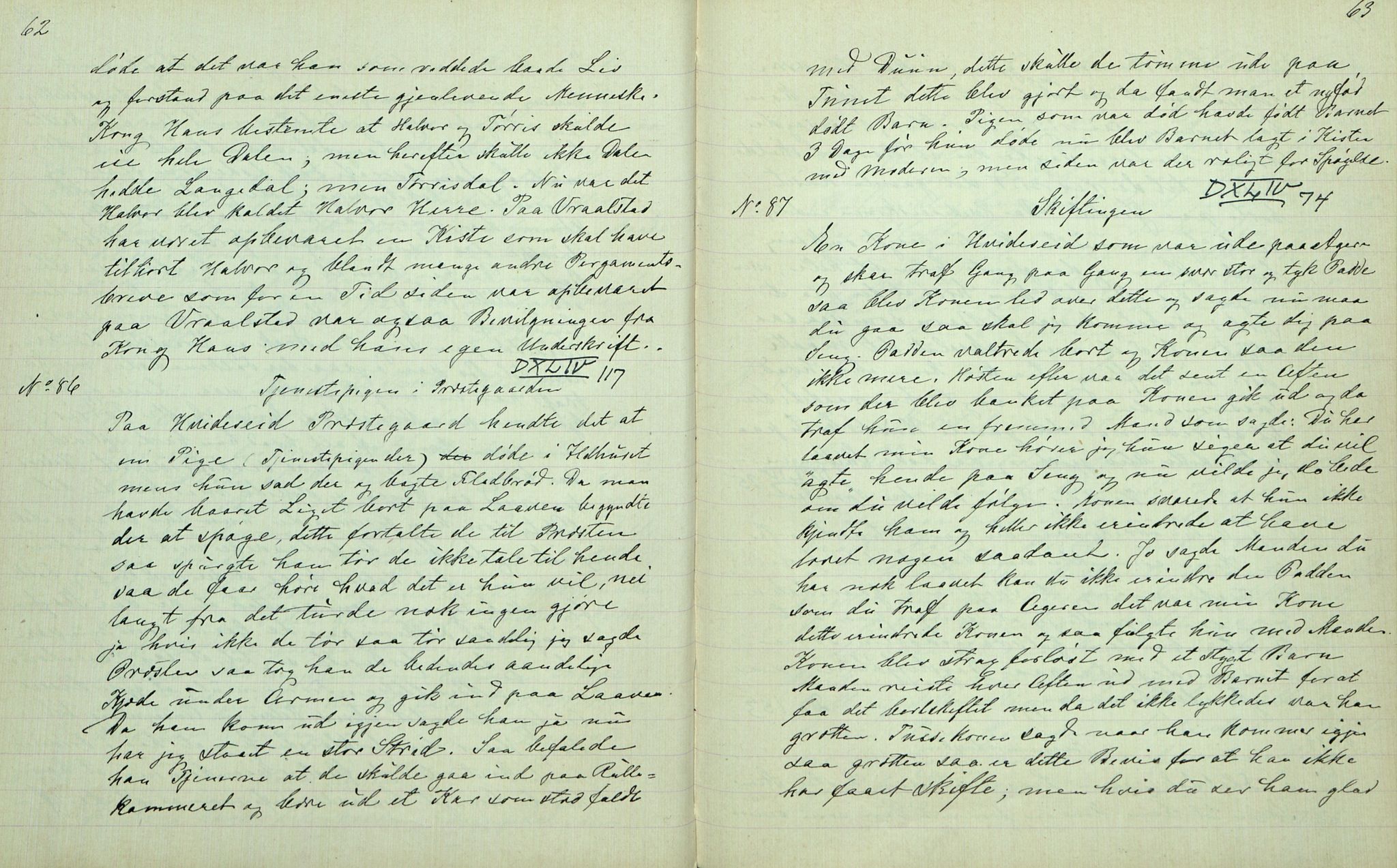 Rikard Berge, TEMU/TGM-A-1003/F/L0007/0009: 251-299 / 259 Bø i Telemarken III. Samlet af Halvor Nilsen Tvedten, 1894-1895, p. 62-63