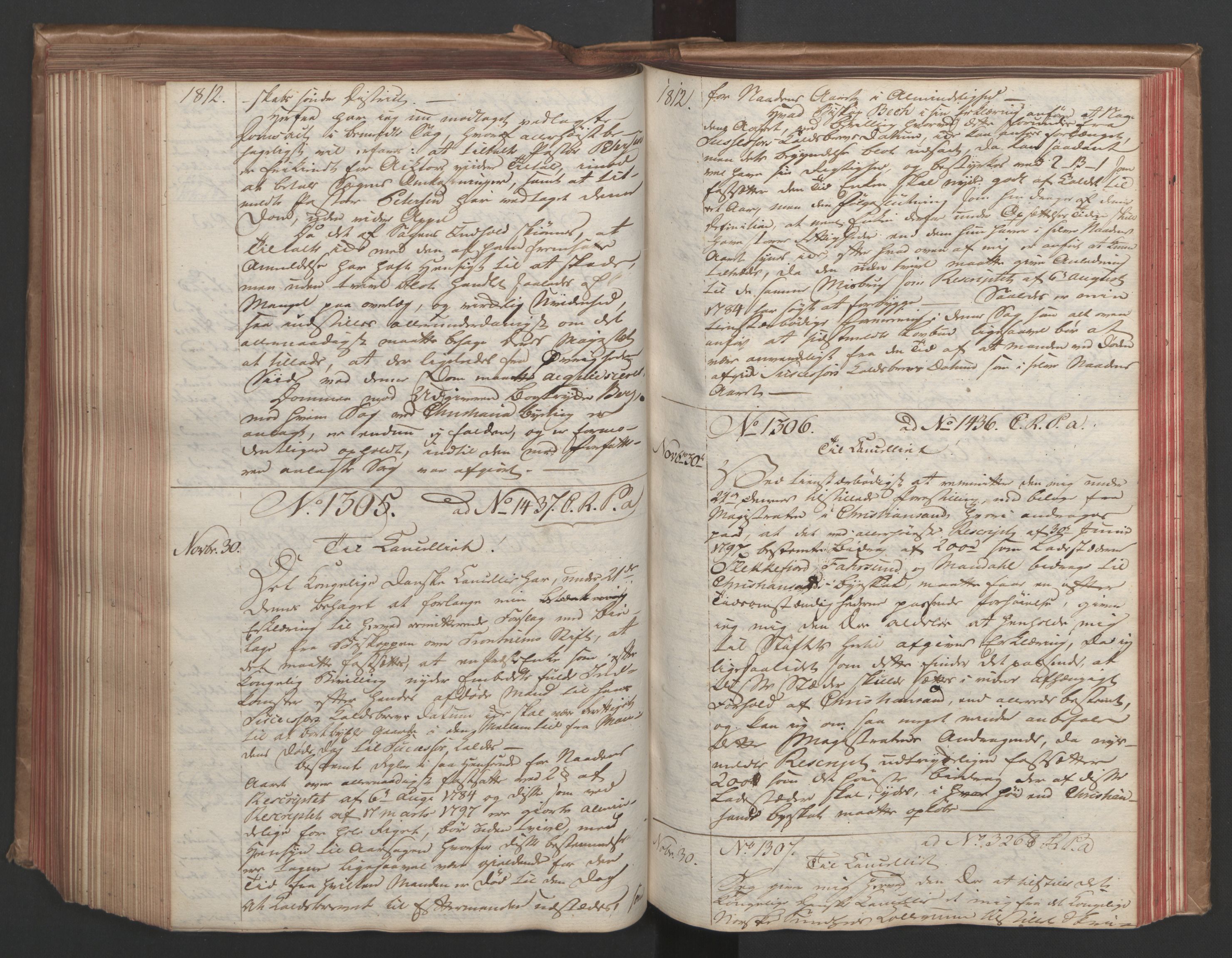 Stattholderembetet 1810-1814, 1. kontor (Kontor A), AV/RA-EA-2872/Ba/L0002: Kollegial korrespondanseprotokoll, 1811-1813, p. 292