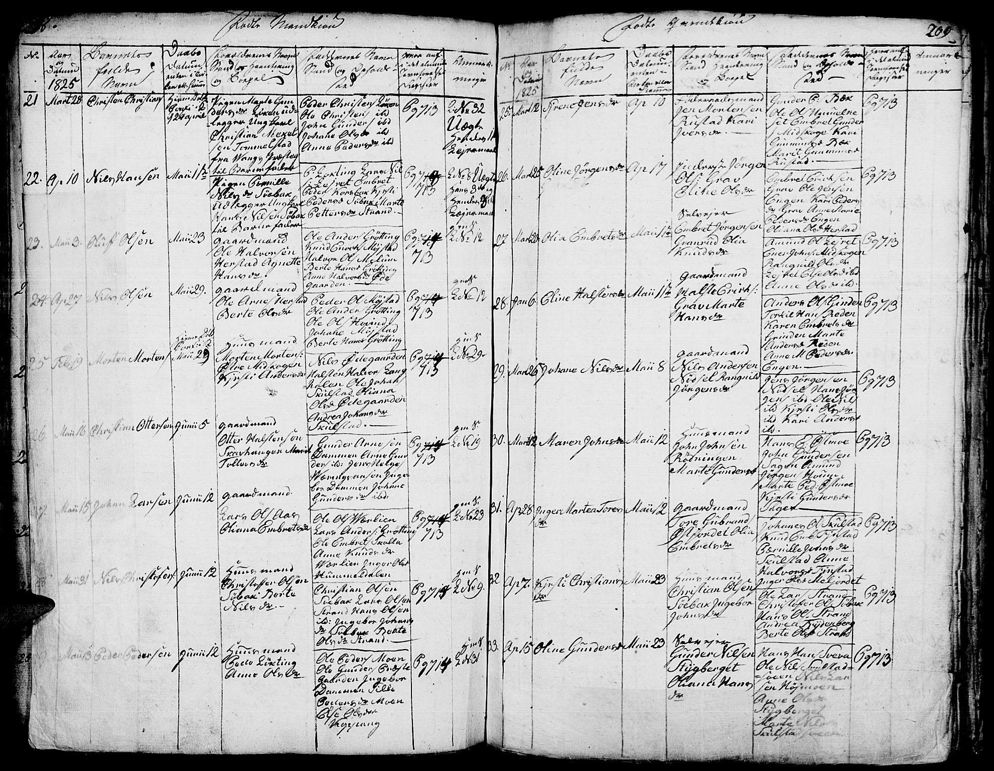 Elverum prestekontor, AV/SAH-PREST-044/H/Ha/Hab/L0001: Parish register (copy) no. 1, 1815-1829, p. 208-209