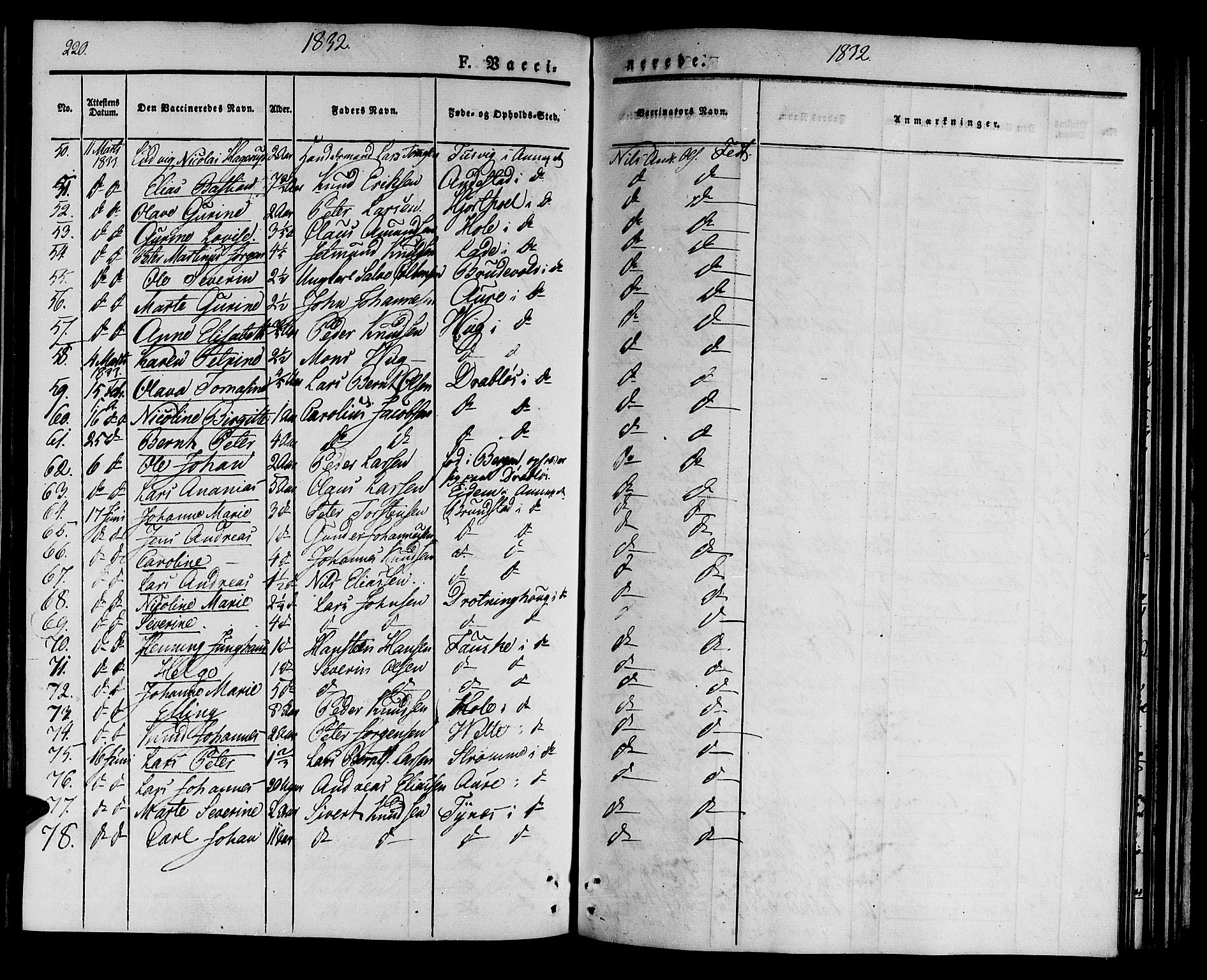 Ministerialprotokoller, klokkerbøker og fødselsregistre - Møre og Romsdal, SAT/A-1454/522/L0311: Parish register (official) no. 522A06, 1832-1842, p. 220
