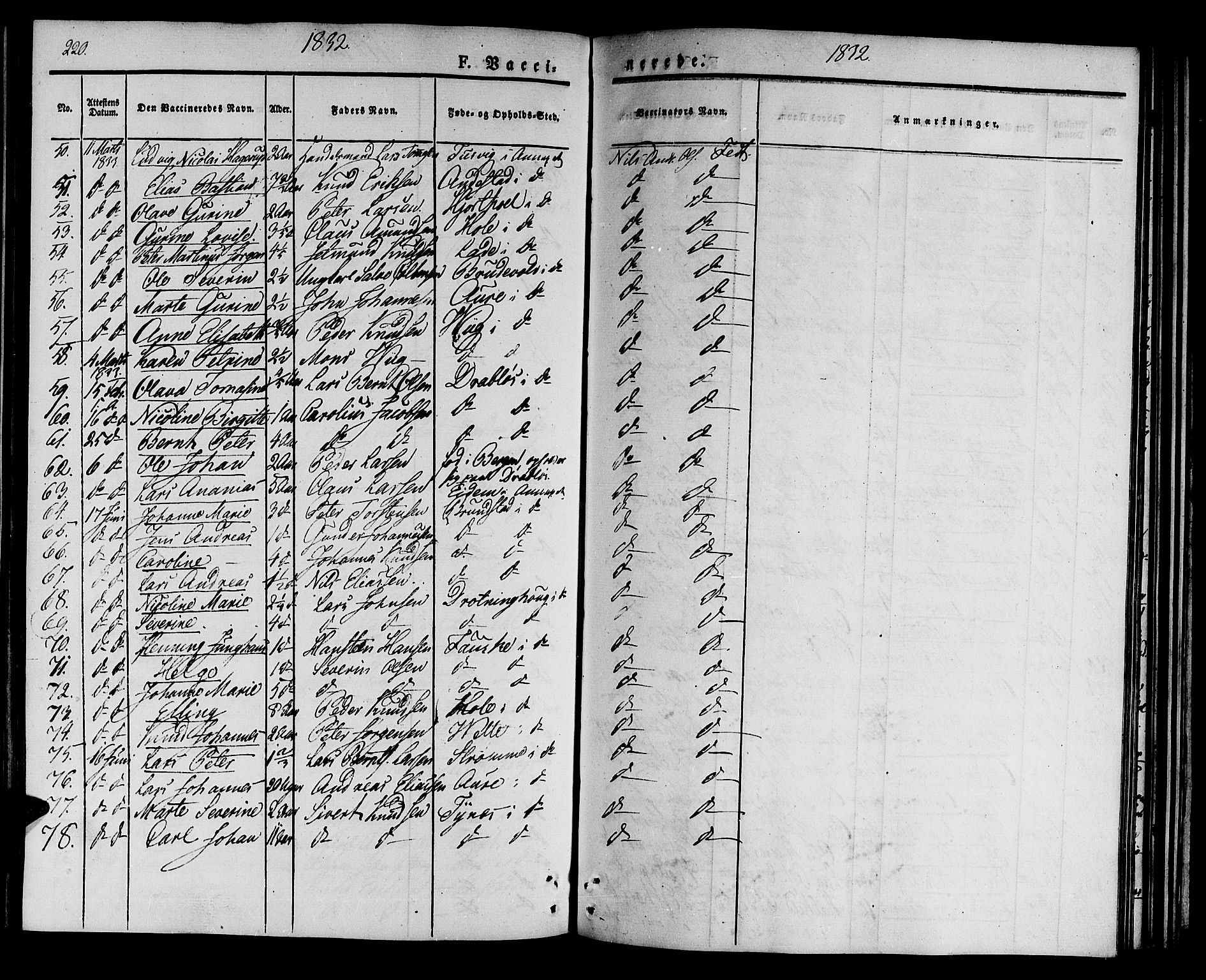 Ministerialprotokoller, klokkerbøker og fødselsregistre - Møre og Romsdal, AV/SAT-A-1454/522/L0311: Parish register (official) no. 522A06, 1832-1842, p. 220