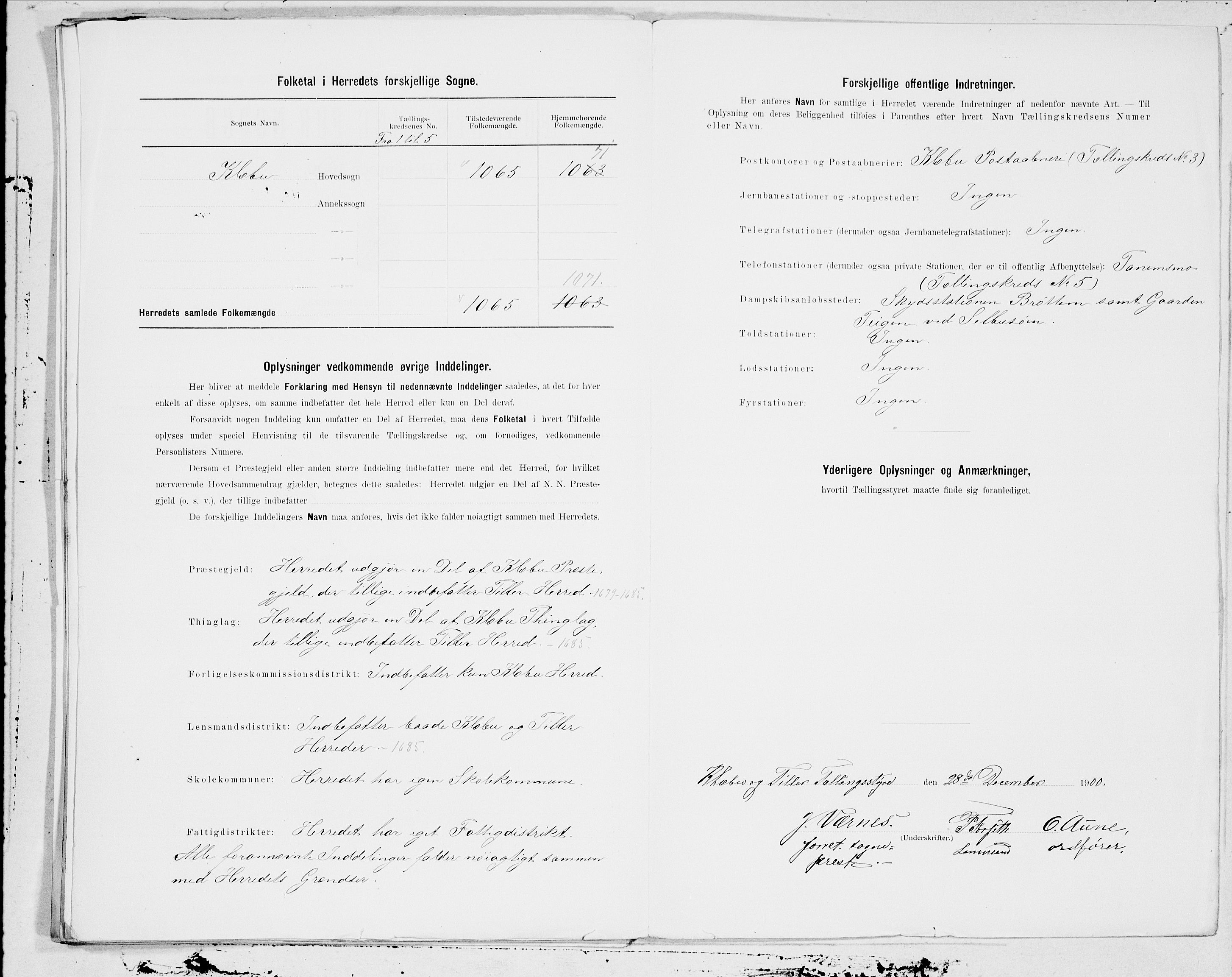 SAT, 1900 census for Klæbu, 1900, p. 13