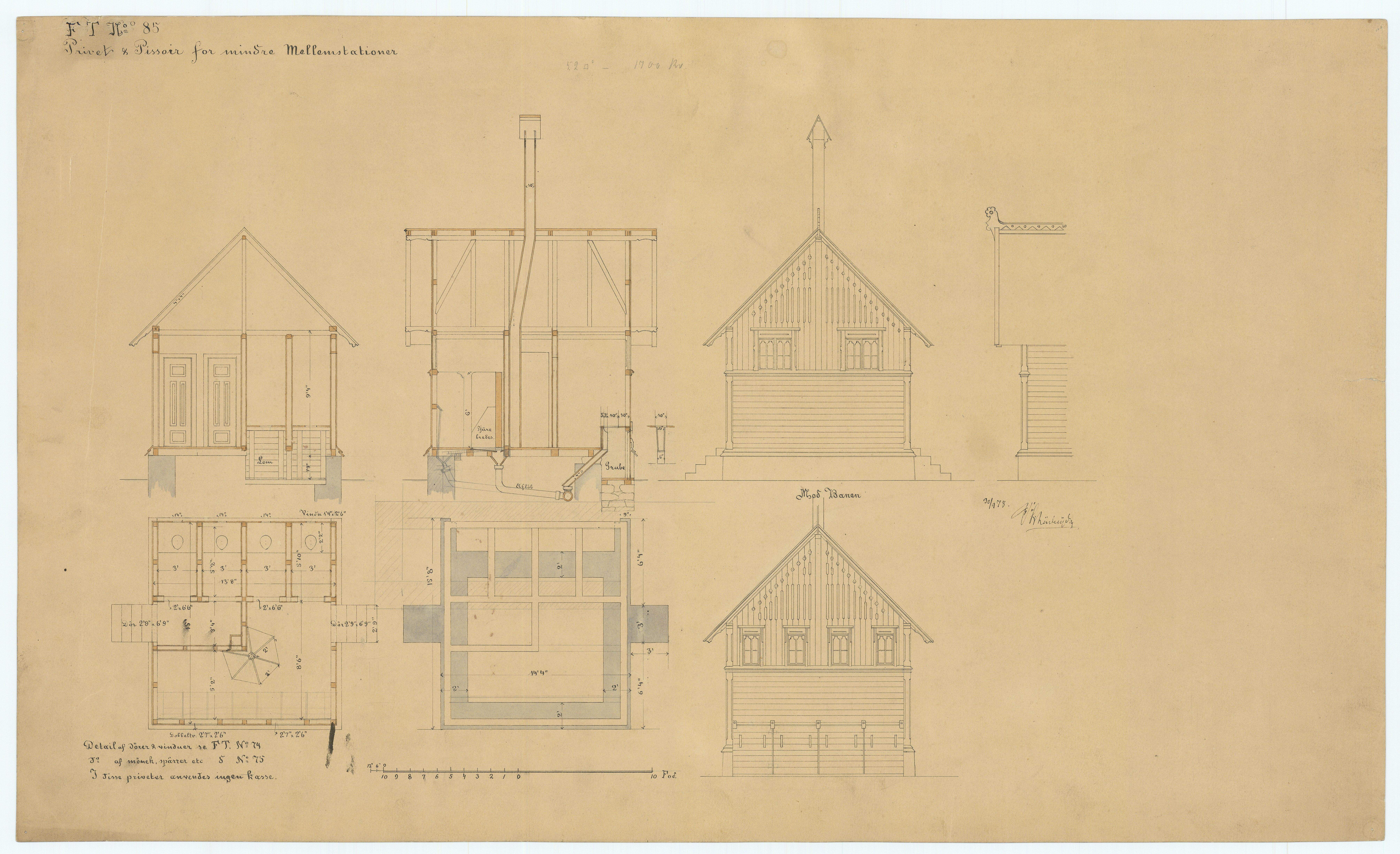 Norges Statsbaner, Arkitektkontoret, RA/S-3092/T/Ta/Ta21/Ta21a, 1866-1911, p. 1