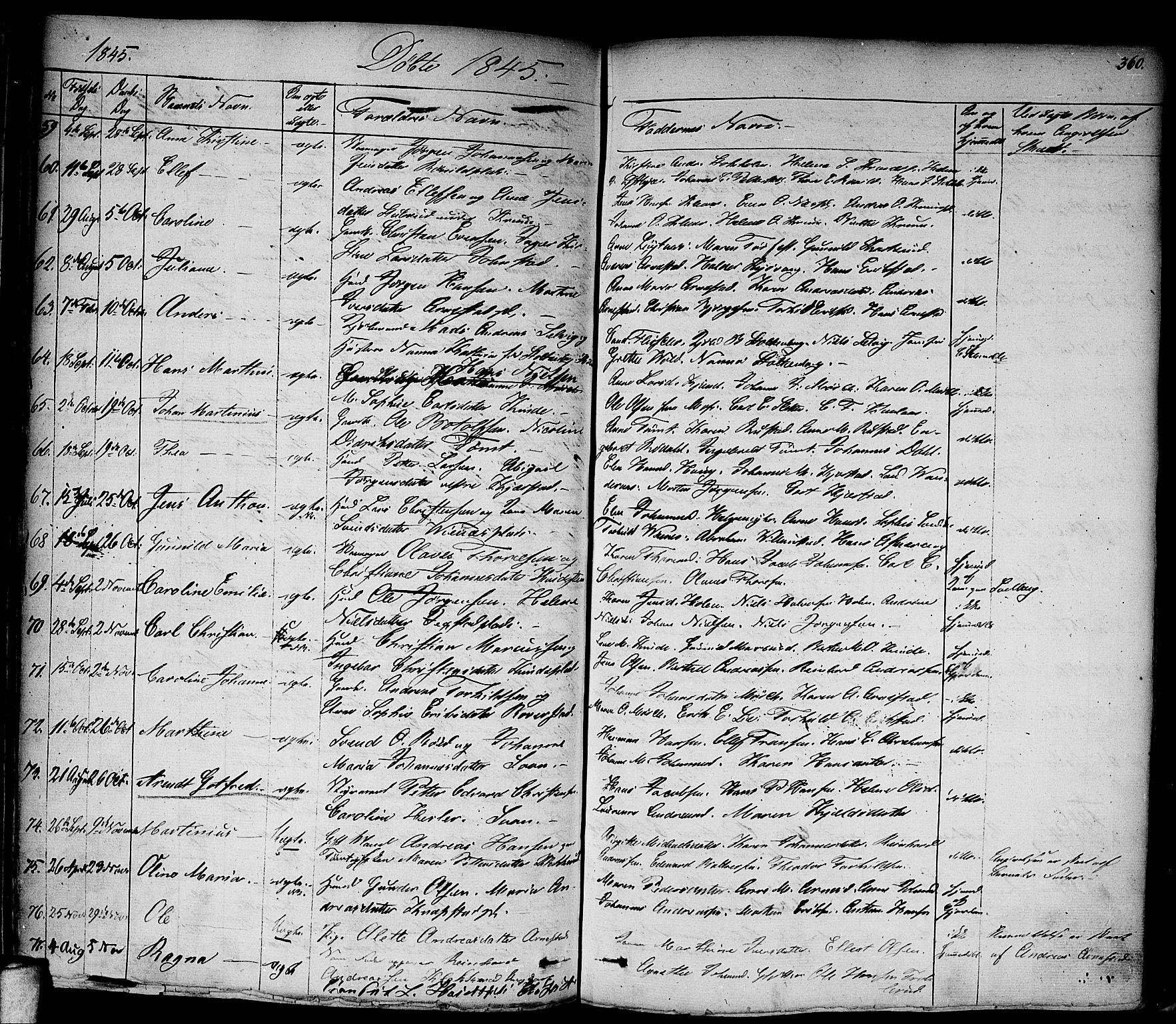 Vestby prestekontor Kirkebøker, AV/SAO-A-10893/F/Fa/L0006: Parish register (official) no. I 6, 1827-1849, p. 360