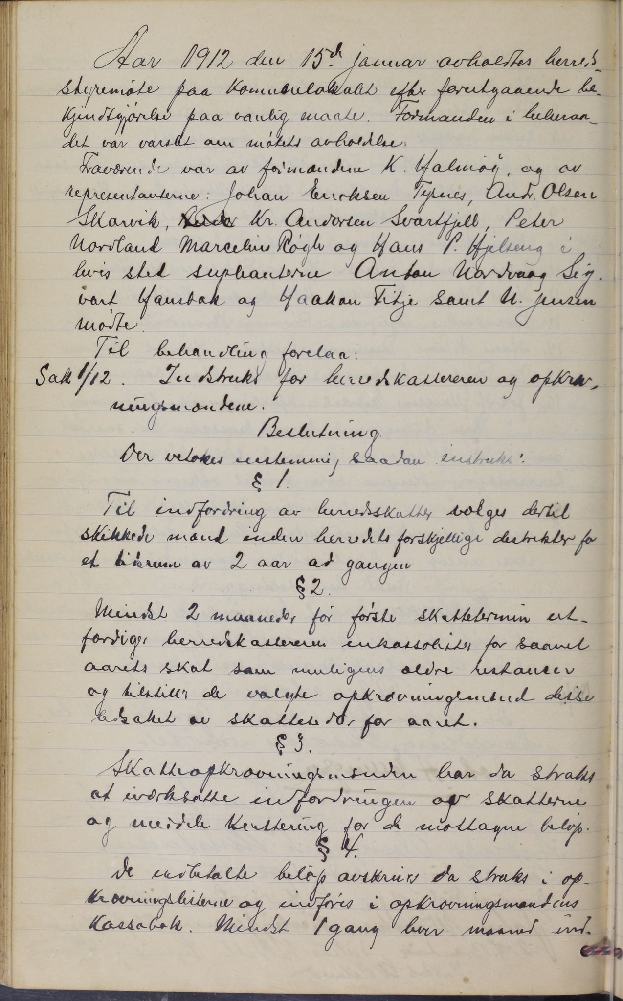 Hamarøy kommune. Formannskapet, AIN/K-18490.150/100/L0002: Møtebok, 1901-1914, p. 163b