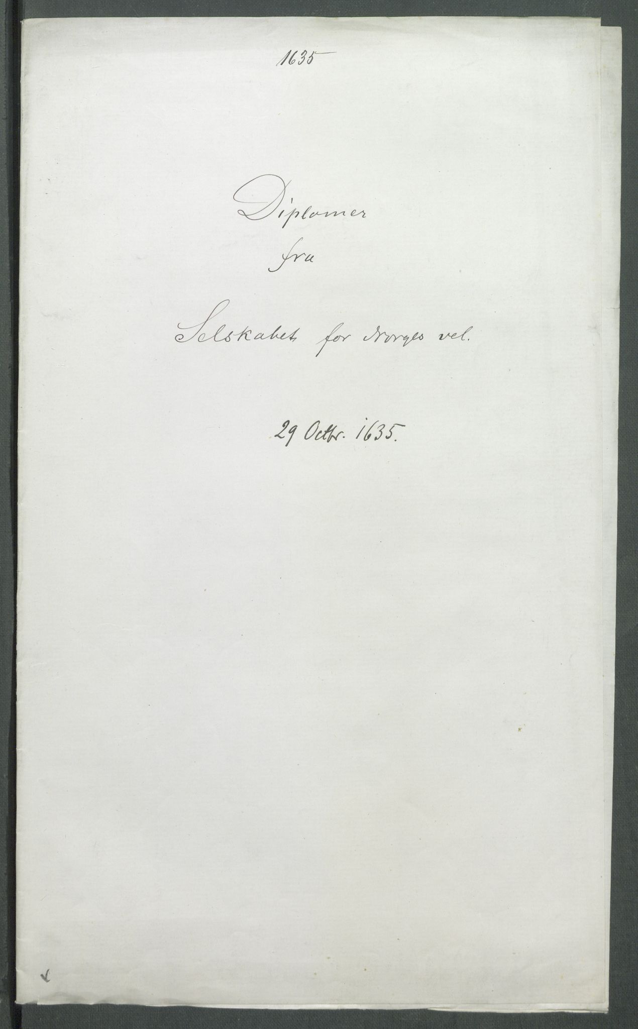 Riksarkivets diplomsamling, RA/EA-5965/F02/L0148: Dokumenter, 1635, p. 62