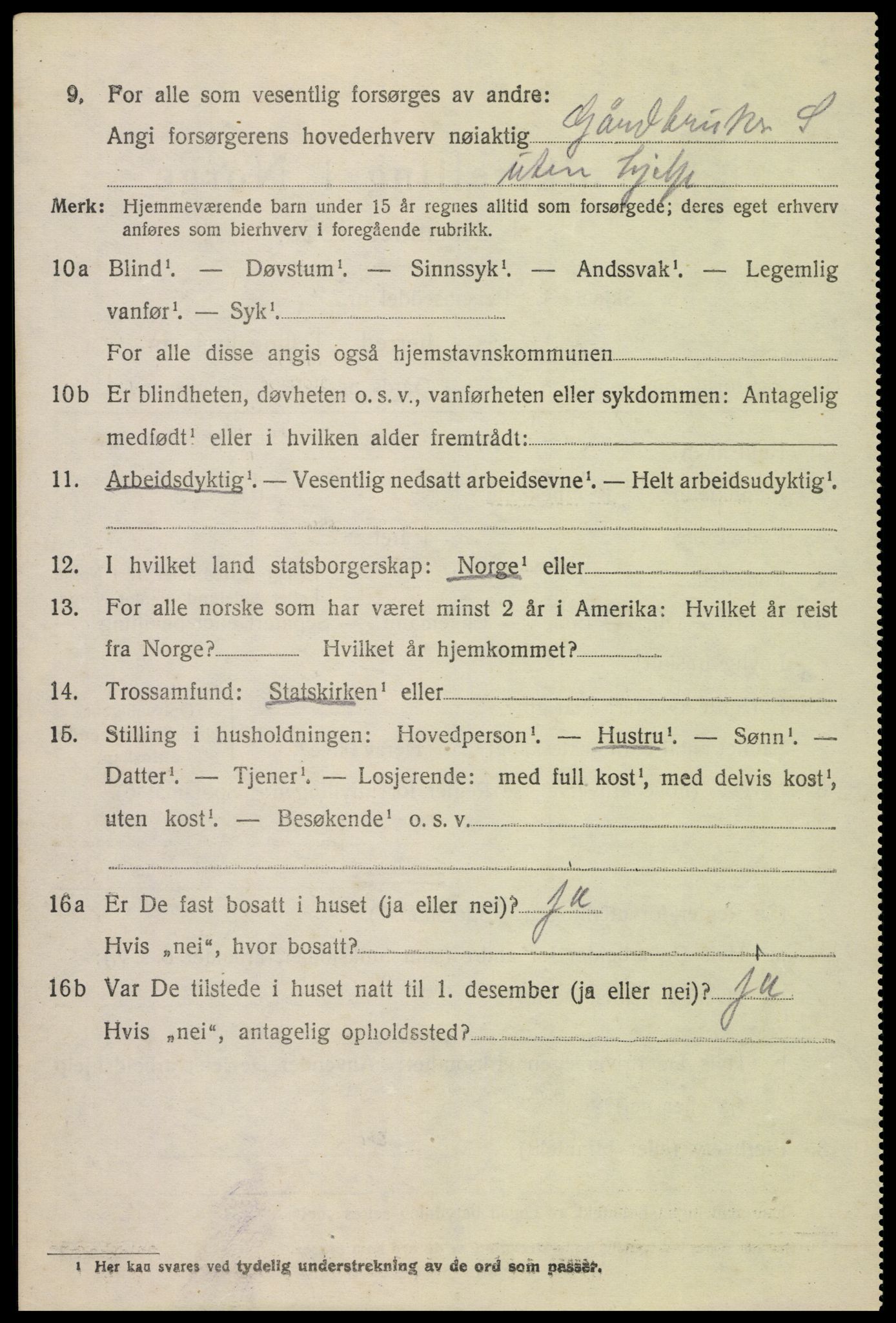 SAH, 1920 census for Gran, 1920, p. 5747