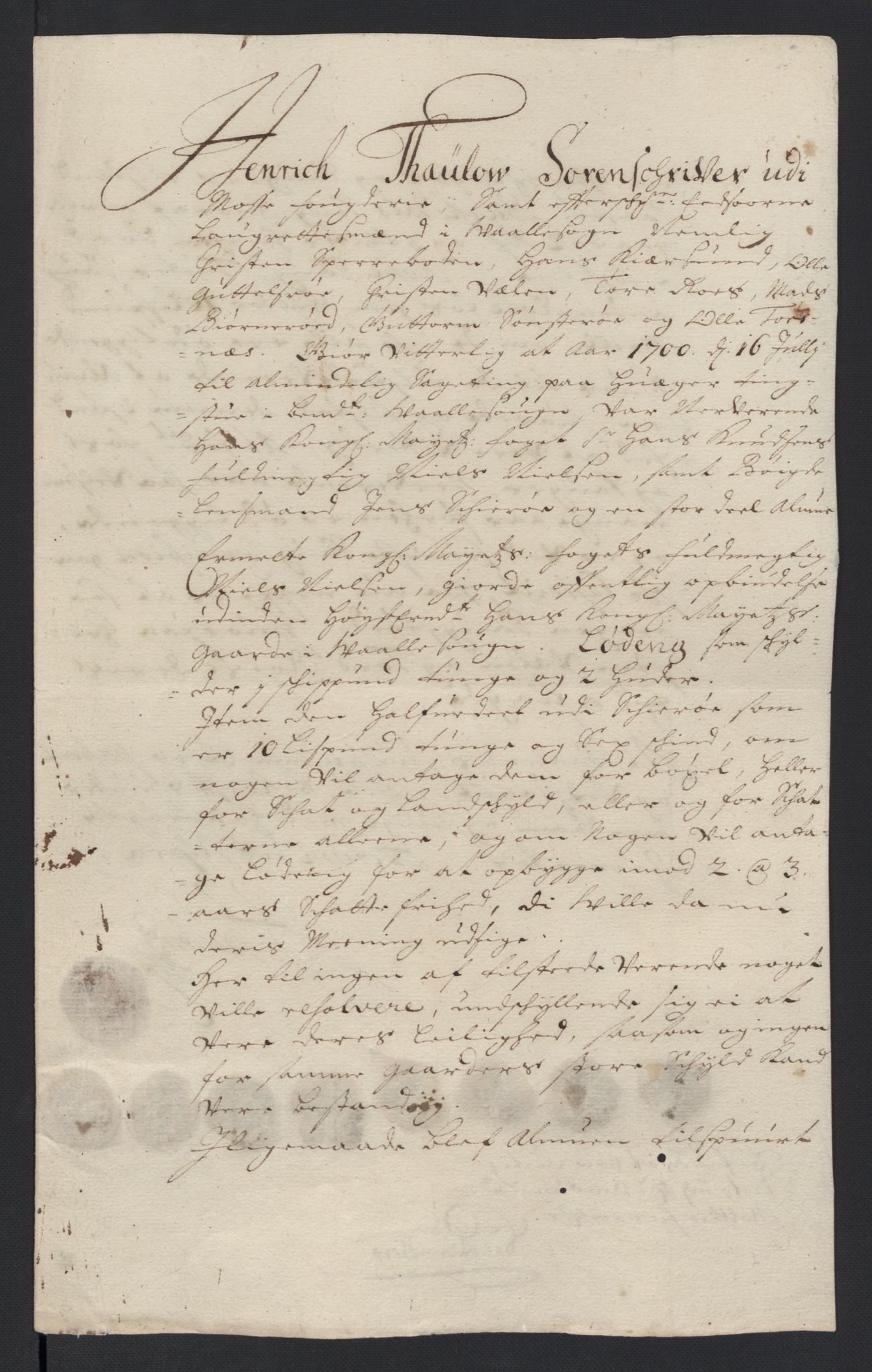 Rentekammeret inntil 1814, Reviderte regnskaper, Fogderegnskap, AV/RA-EA-4092/R04/L0129: Fogderegnskap Moss, Onsøy, Tune, Veme og Åbygge, 1700, p. 418