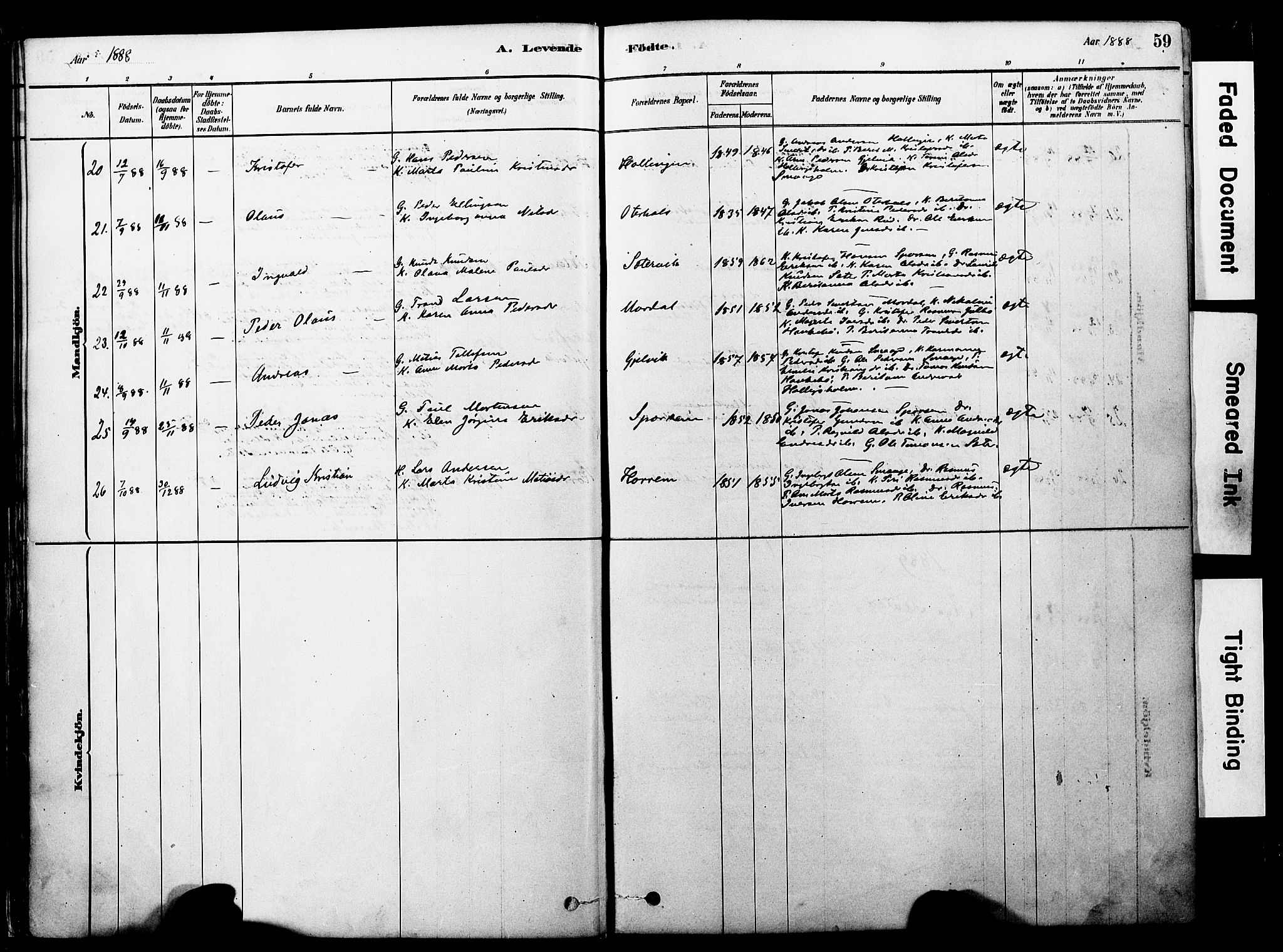 Ministerialprotokoller, klokkerbøker og fødselsregistre - Møre og Romsdal, AV/SAT-A-1454/560/L0721: Parish register (official) no. 560A05, 1878-1917, p. 59