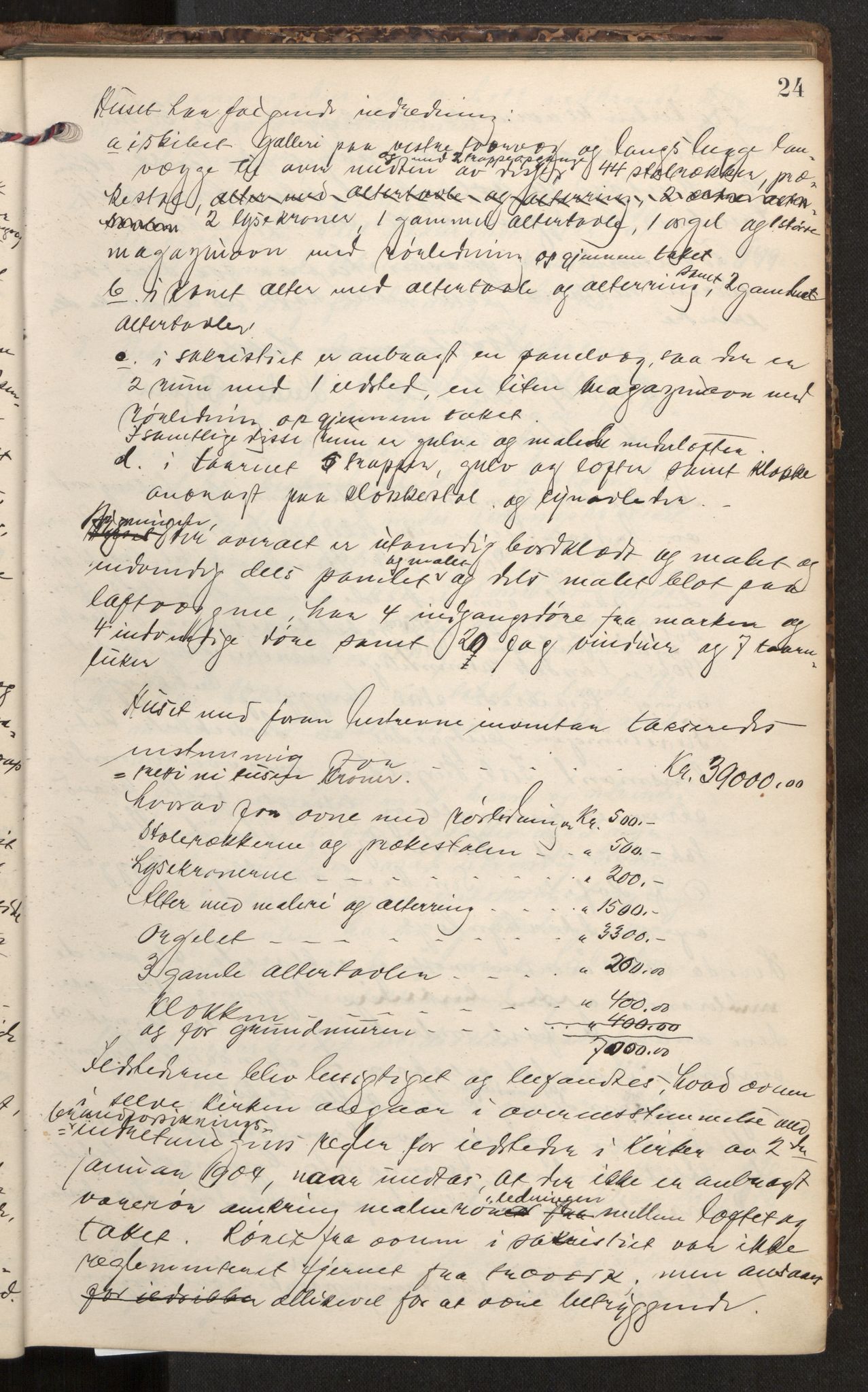 Norges Brannkasse Sømna/Vik, AV/SAT-A-5560/Fa/L0001: Branntakstprotokoll, 1904-1921, p. 24a