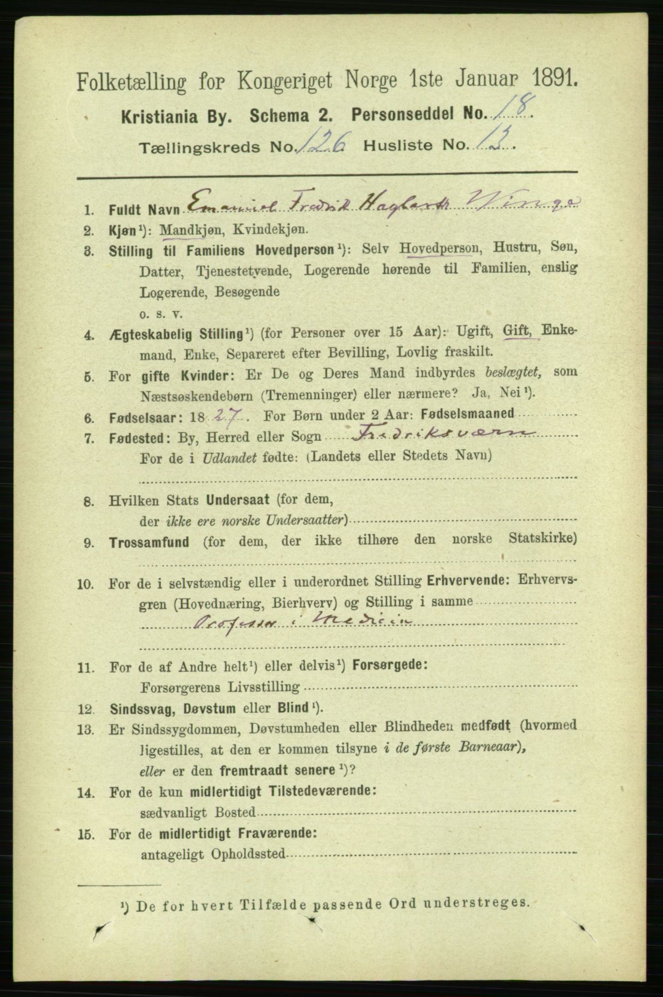 RA, 1891 census for 0301 Kristiania, 1891, p. 67596