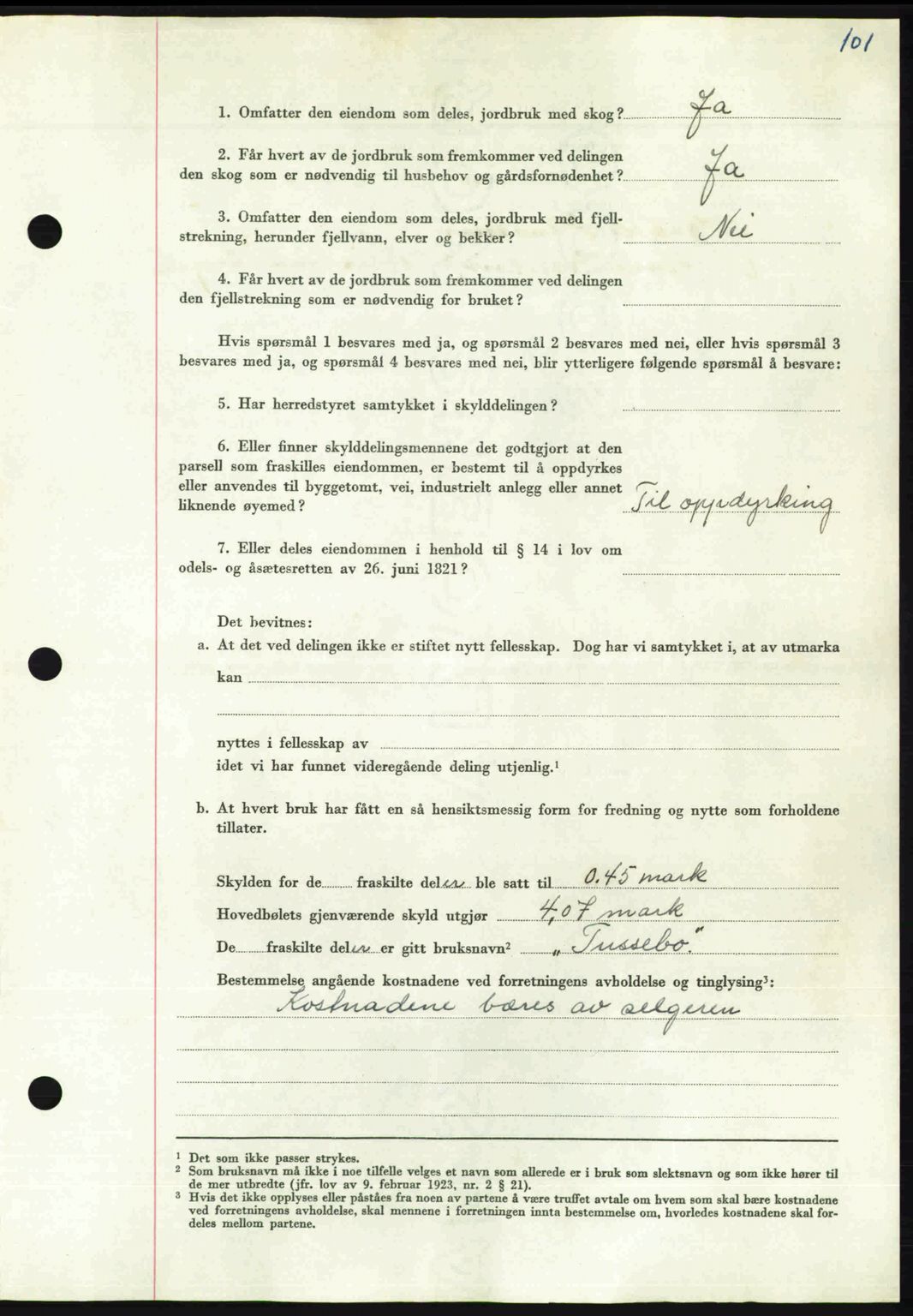 Nordmøre sorenskriveri, AV/SAT-A-4132/1/2/2Ca: Mortgage book no. A113, 1949-1950, Diary no: : 3264/1949