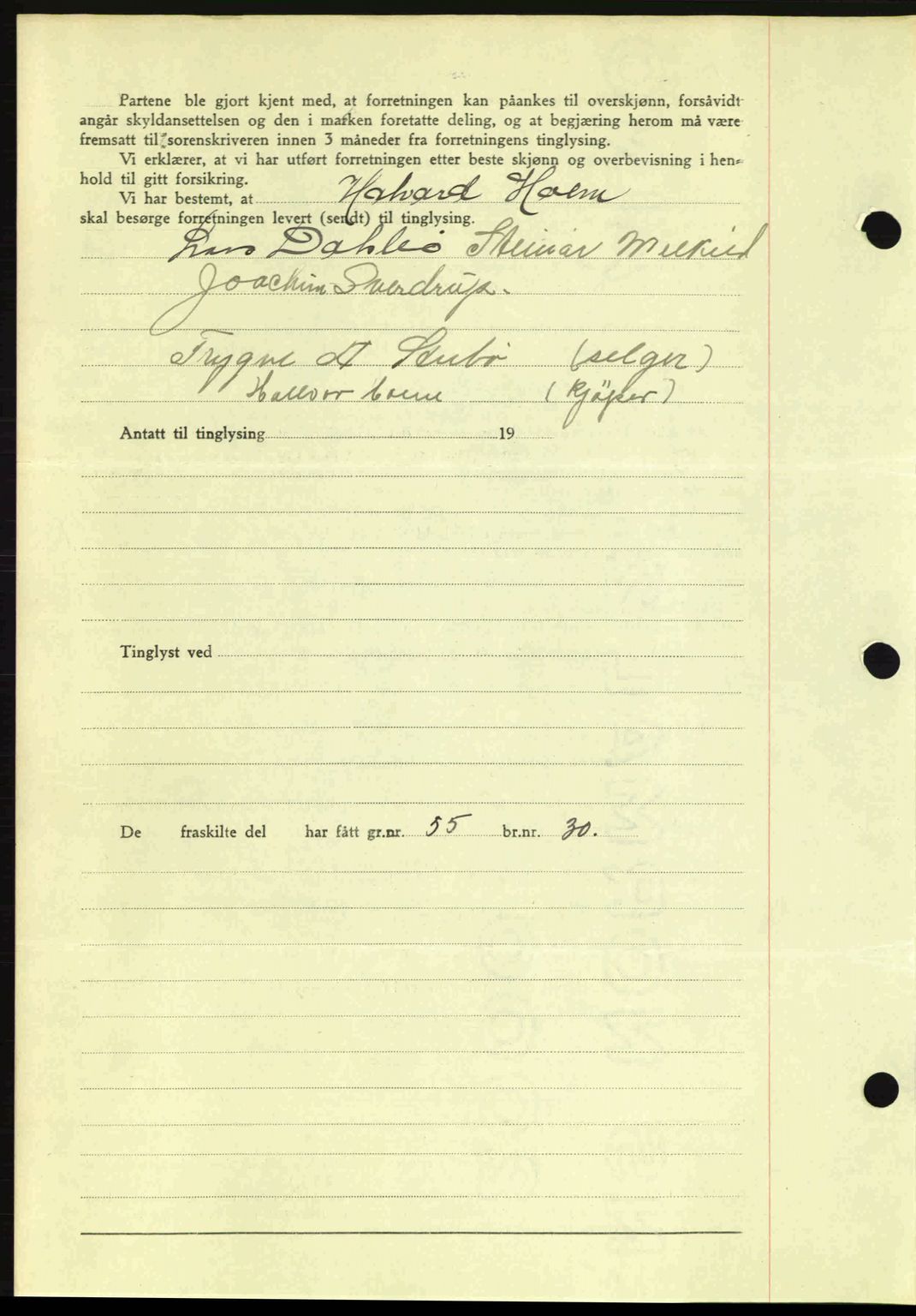 Romsdal sorenskriveri, AV/SAT-A-4149/1/2/2C: Mortgage book no. A13, 1942-1943, Diary no: : 1/1943