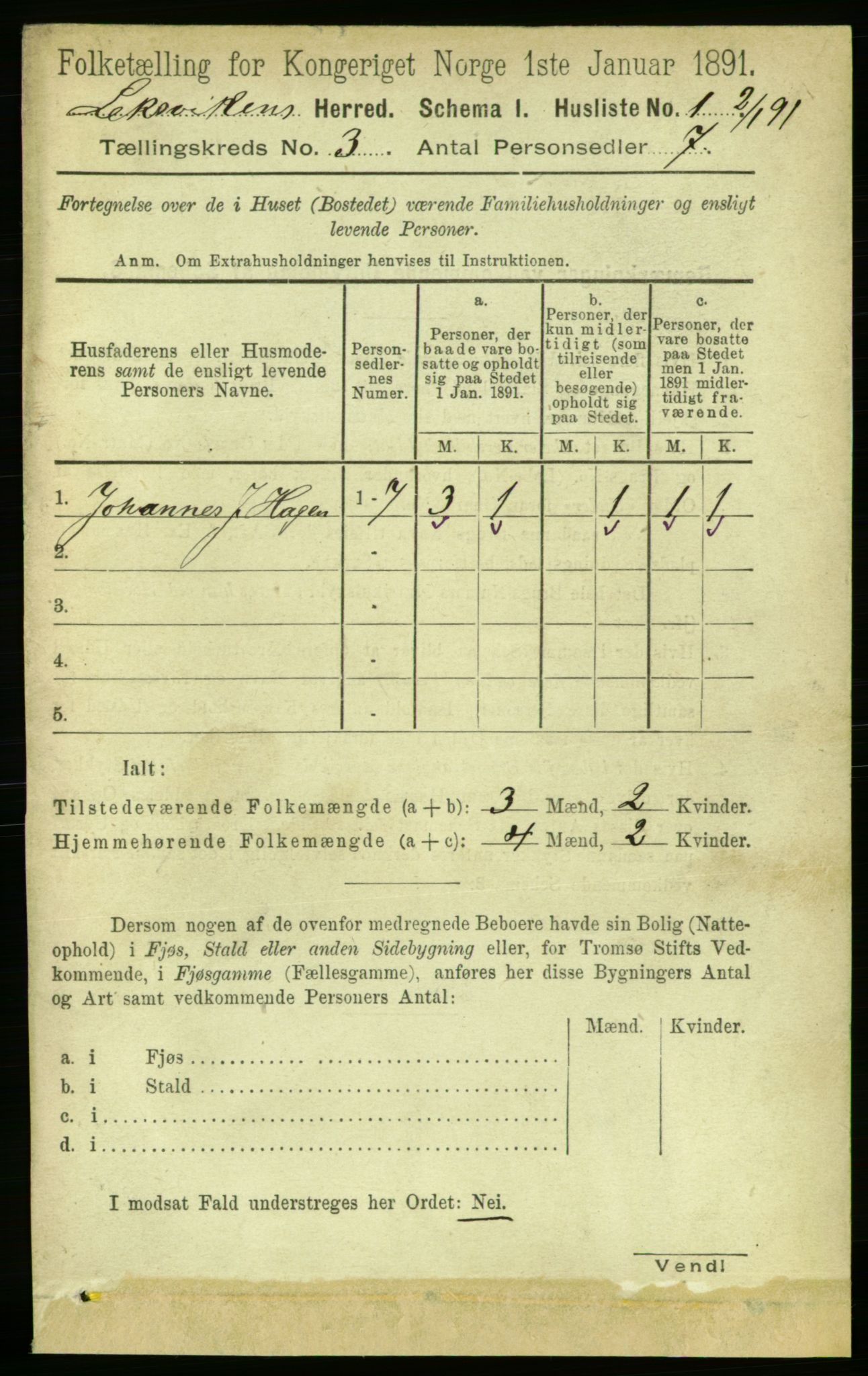 RA, 1891 census for 1718 Leksvik, 1891, p. 1092