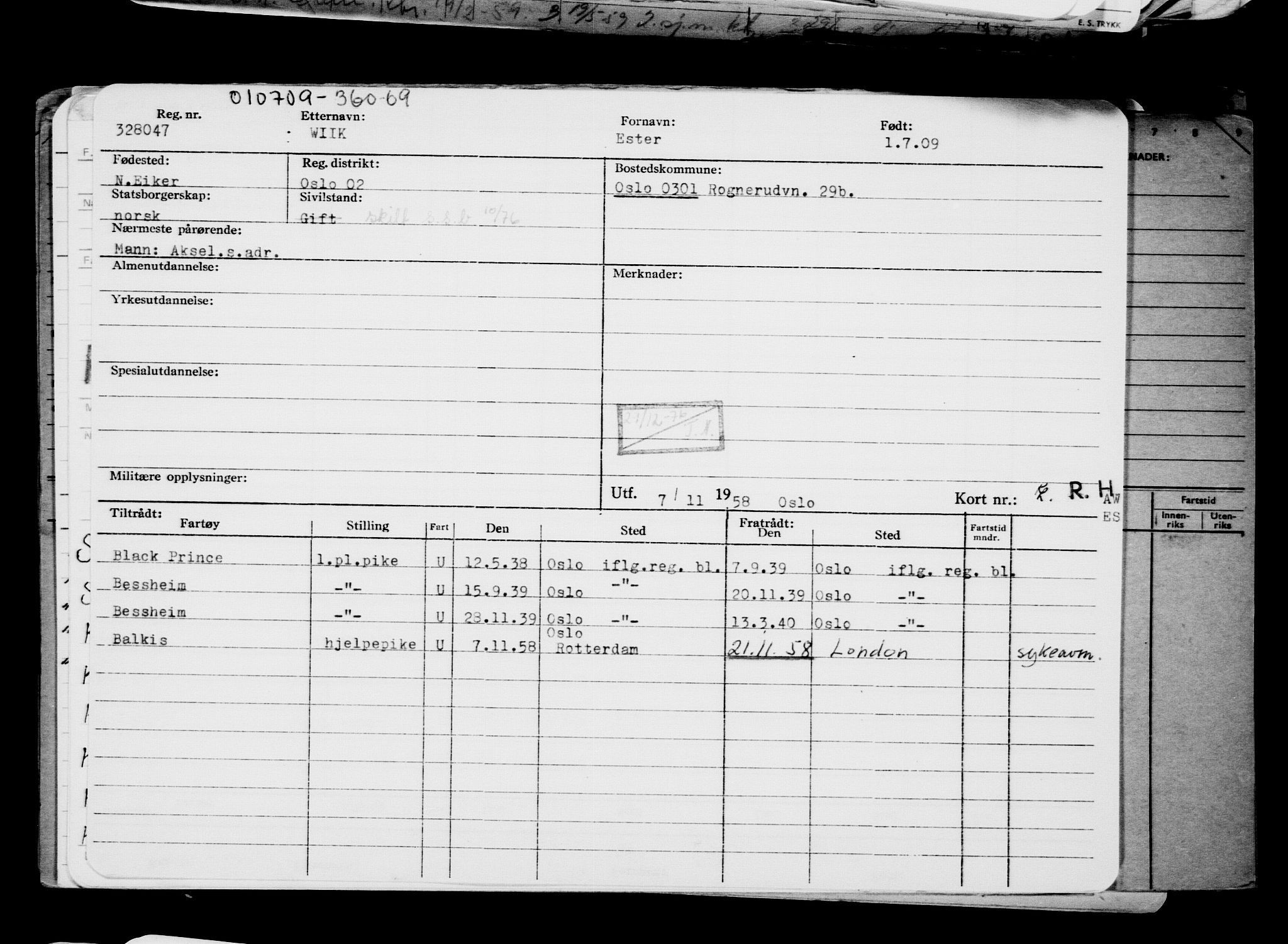 Direktoratet for sjømenn, AV/RA-S-3545/G/Gb/L0084: Hovedkort, 1909, p. 21