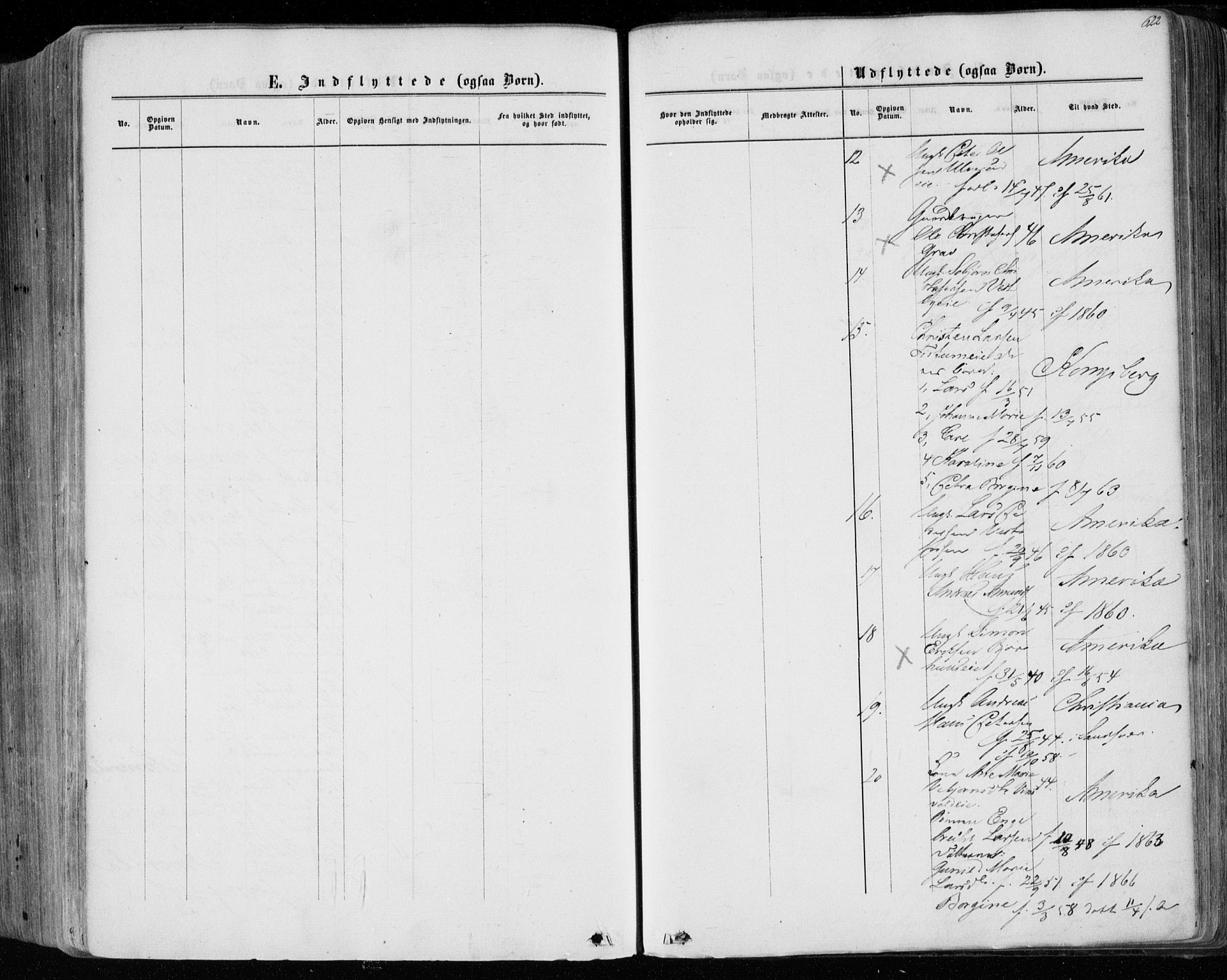 Eiker kirkebøker, AV/SAKO-A-4/F/Fa/L0016: Parish register (official) no. I 16, 1860-1868, p. 622