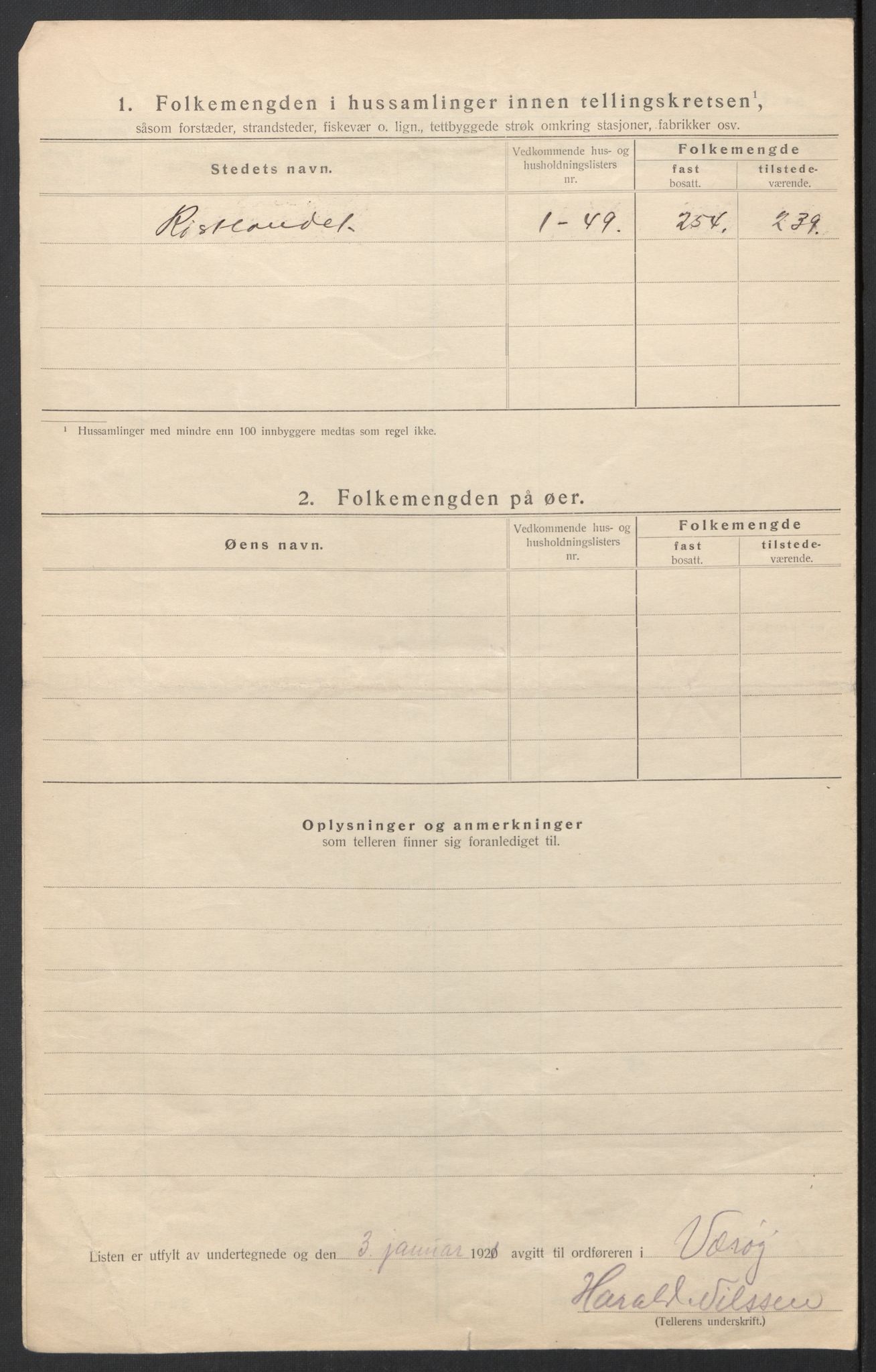 SAT, 1920 census for Værøy, 1920, p. 23