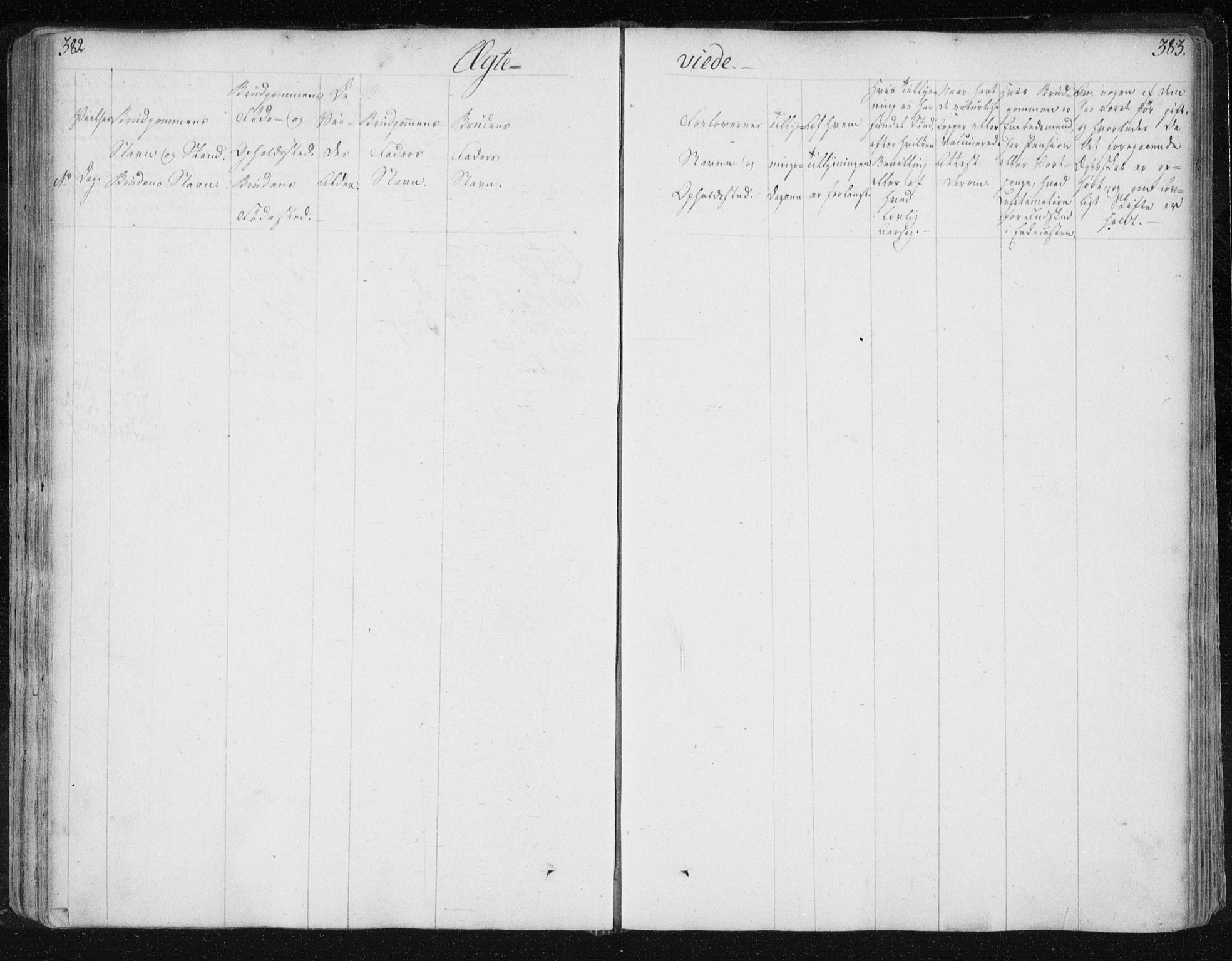 Ministerialprotokoller, klokkerbøker og fødselsregistre - Nord-Trøndelag, AV/SAT-A-1458/730/L0276: Parish register (official) no. 730A05, 1822-1830, p. 382-383