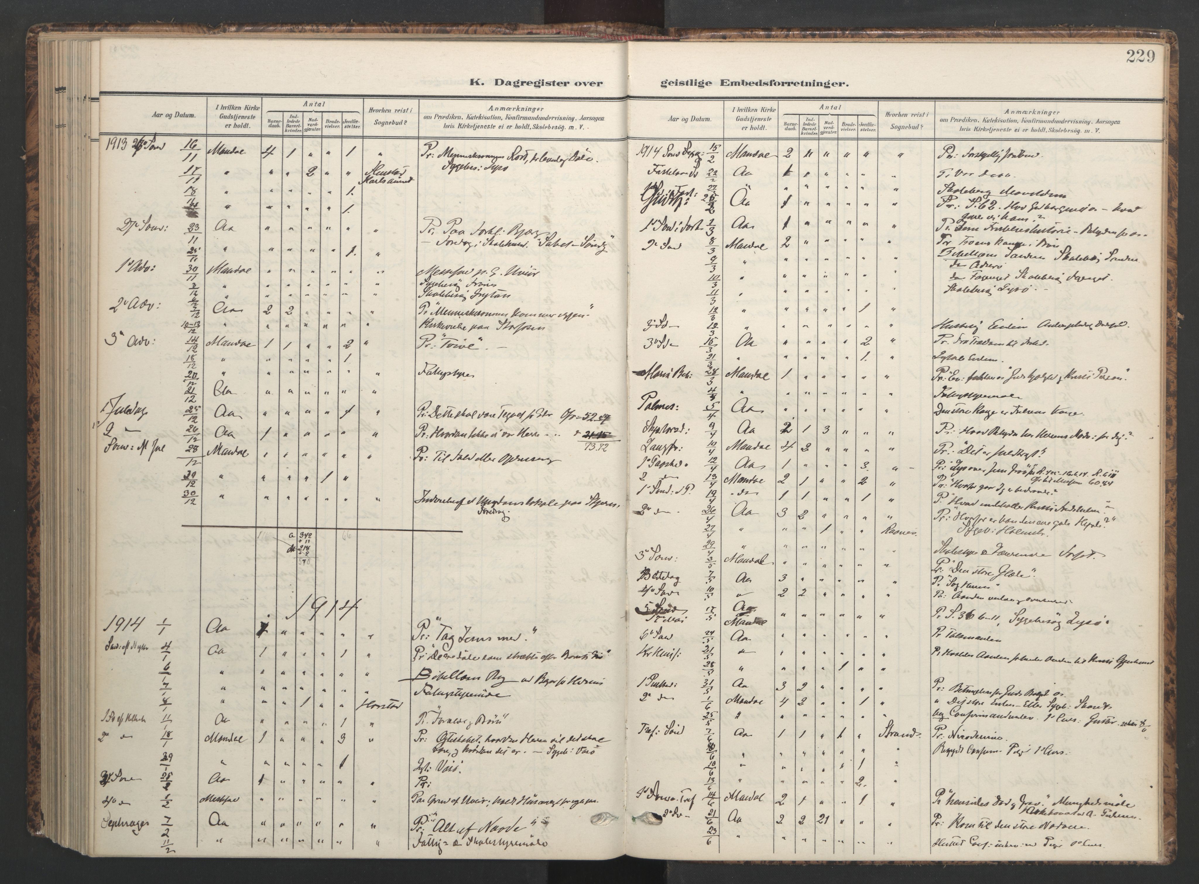 Ministerialprotokoller, klokkerbøker og fødselsregistre - Sør-Trøndelag, SAT/A-1456/655/L0682: Parish register (official) no. 655A11, 1908-1922, p. 229