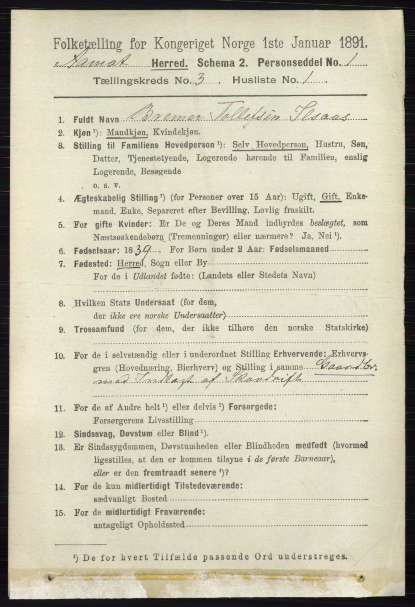 RA, 1891 census for 0429 Åmot, 1891, p. 1492