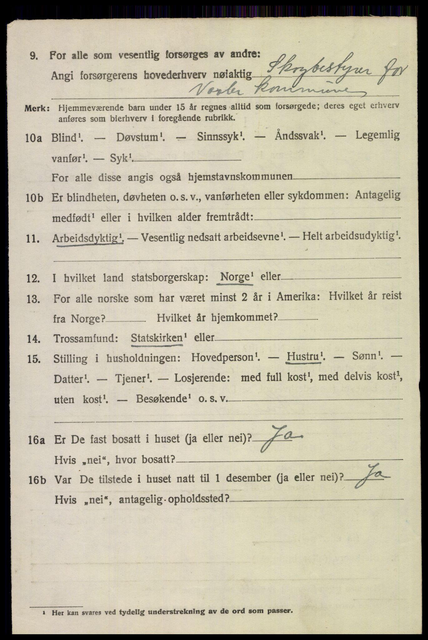 SAH, 1920 census for Våler (Hedmark), 1920, p. 5510